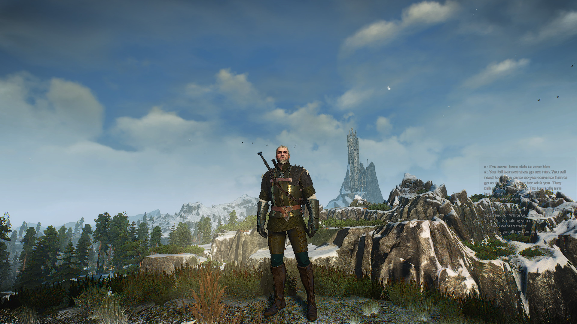 1920x1080 Witcher 3: Journey to the Dark Tower [] [OC] Need #