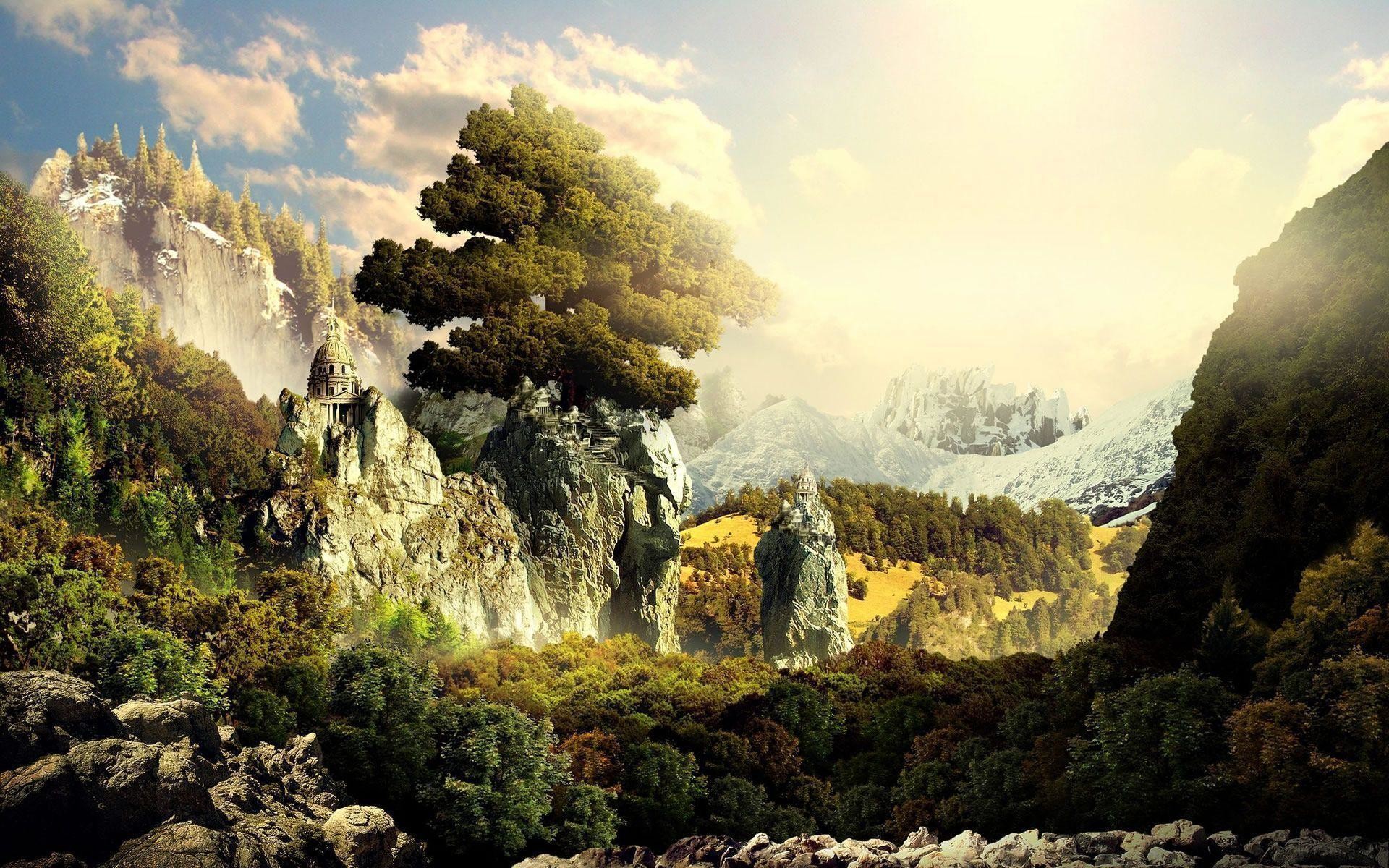 1920x1200 Fantasy Landscape Desktop Backgrounds Widescreen Wallpapers