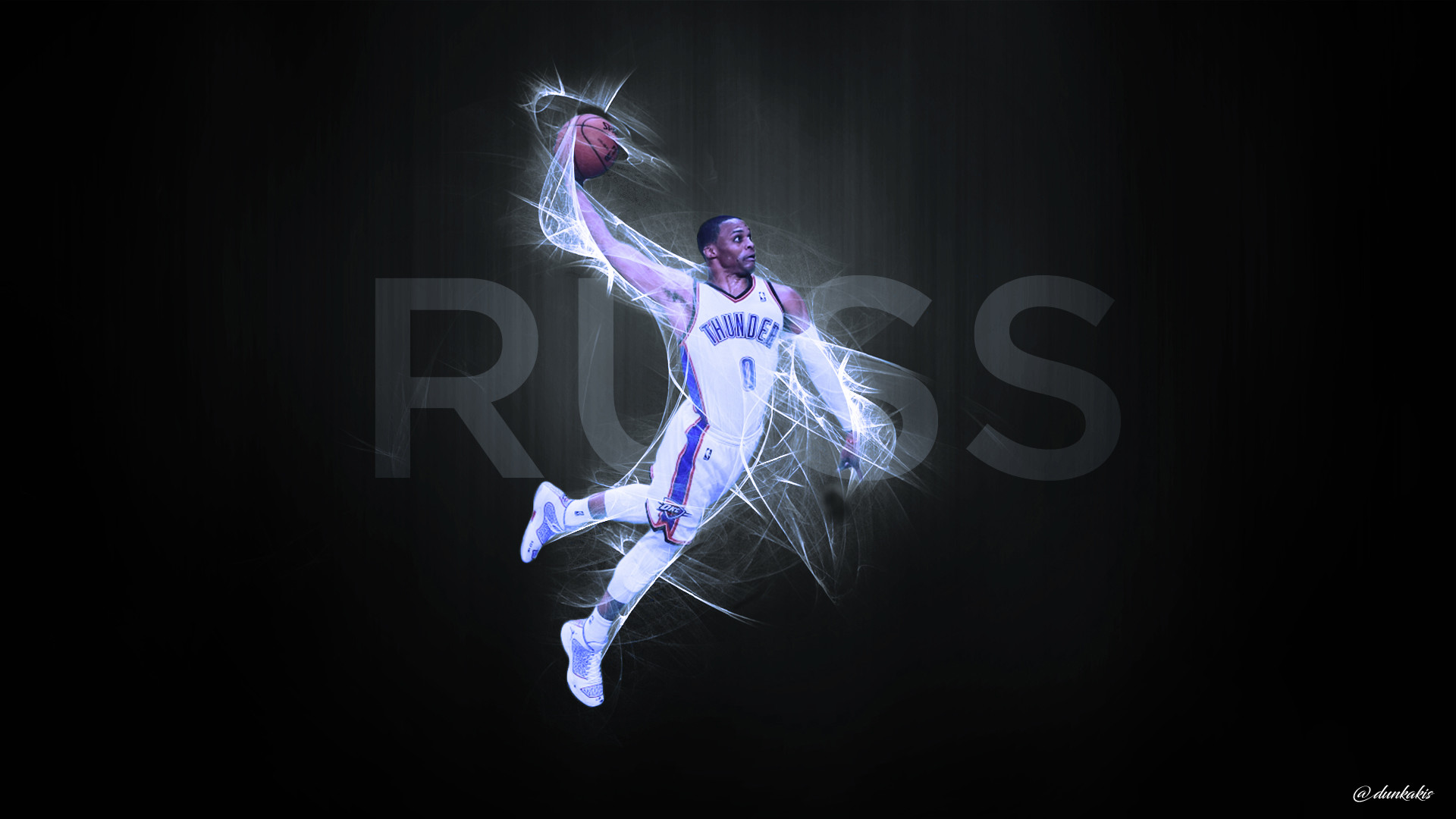 1920x1080 ... NBA - Russell Westbrook - Wallpaper by dunkakis