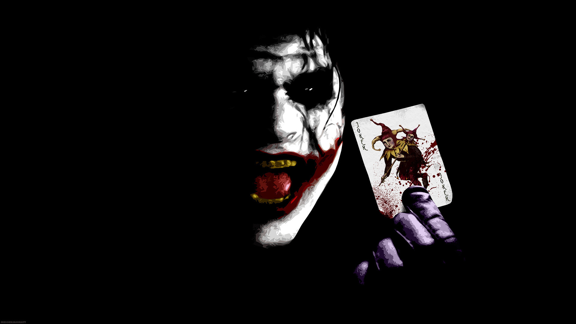 1920x1080 Dc-comics Fan-art Heath Ledger The Joker