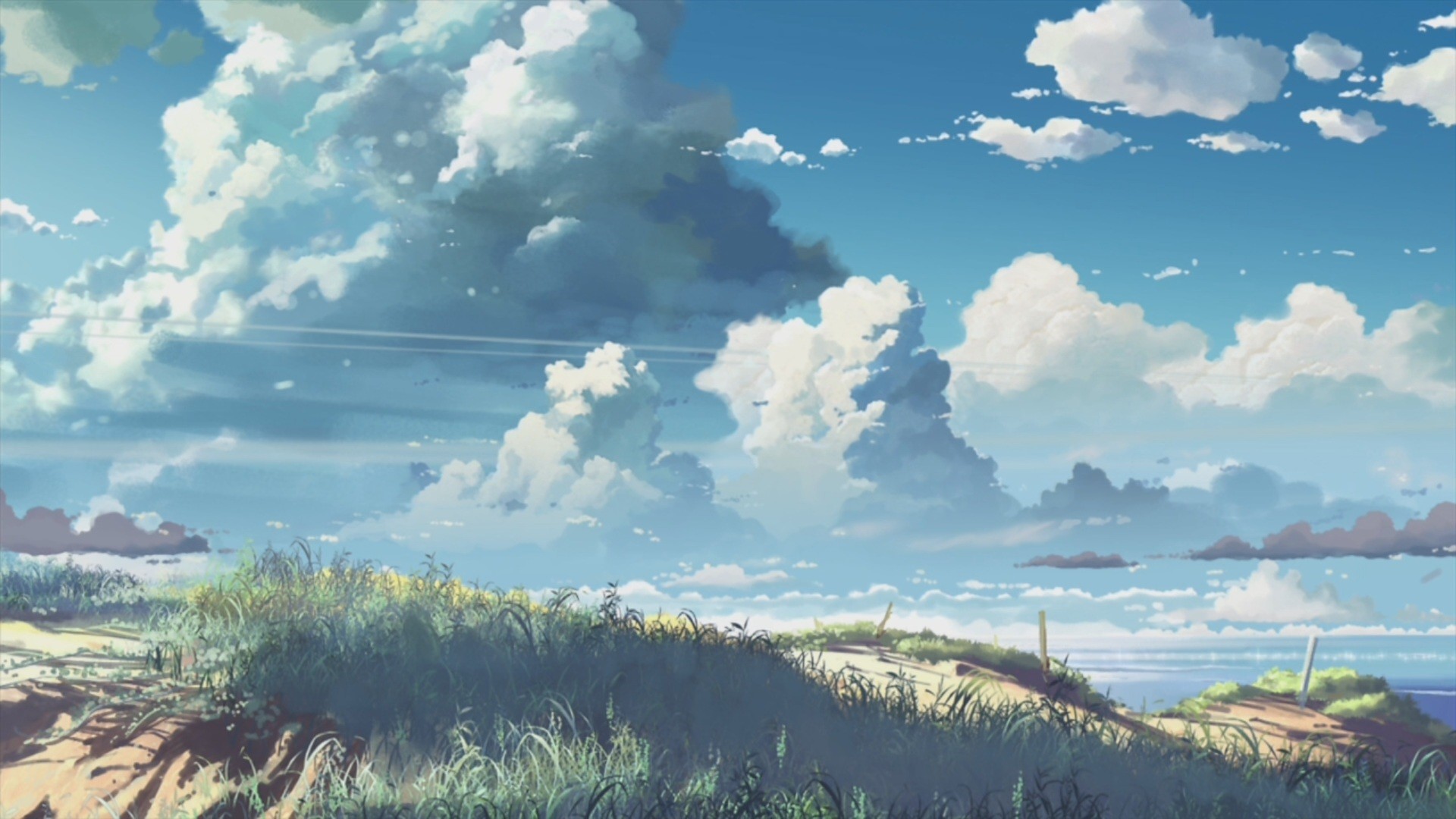 1920x1080 pretty-anime-scenery-wallpaper-1.jpg (1920Ã1080) | Cloud Background |  Pinterest | Cloud