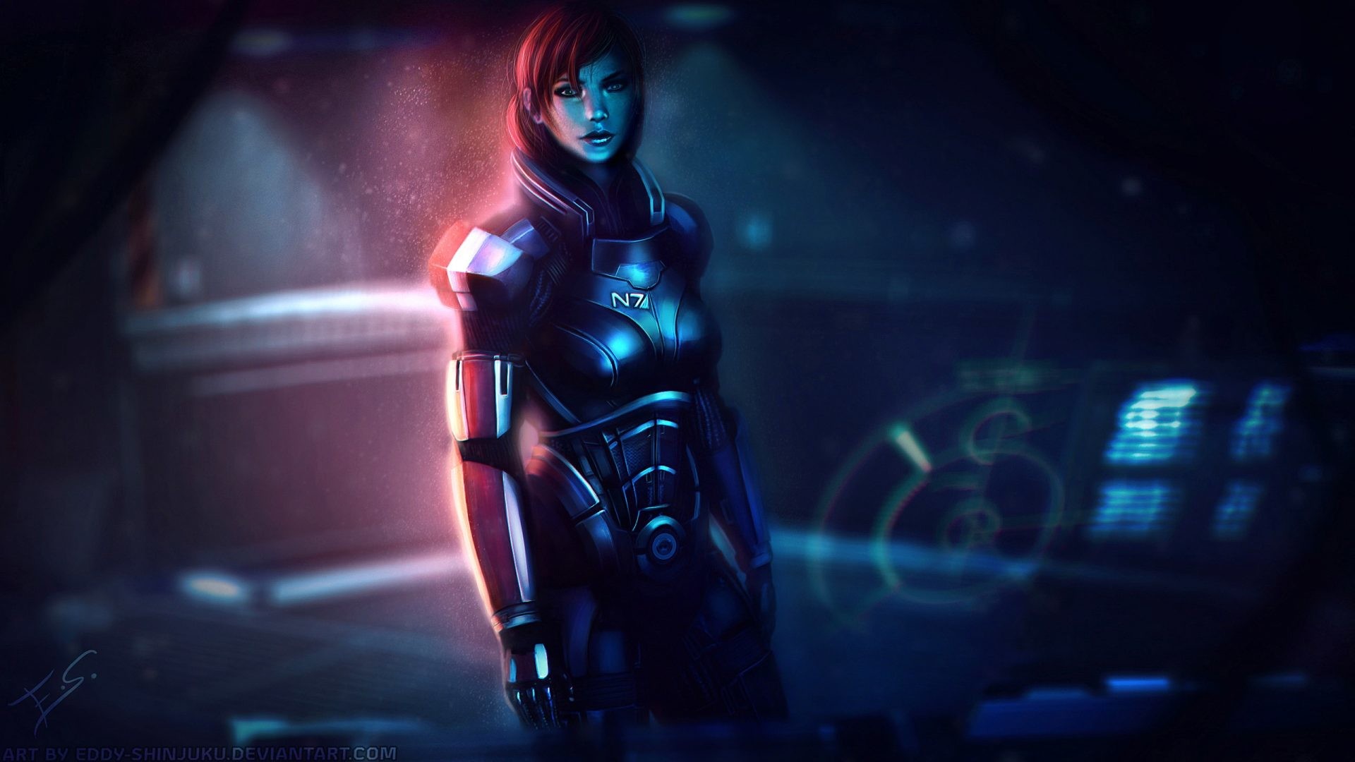 1920x1080 N7 Mass Effect Girl