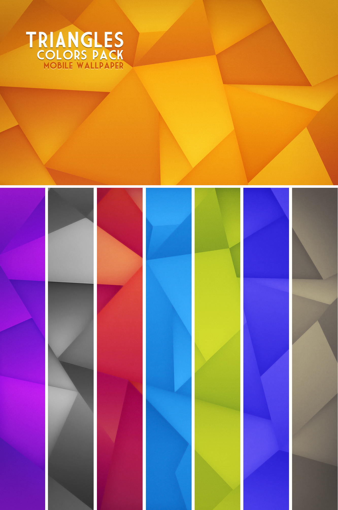 1332x2010 Triangles Mobile Wallpaper Colors Pack By Martz90 On DeviantArt