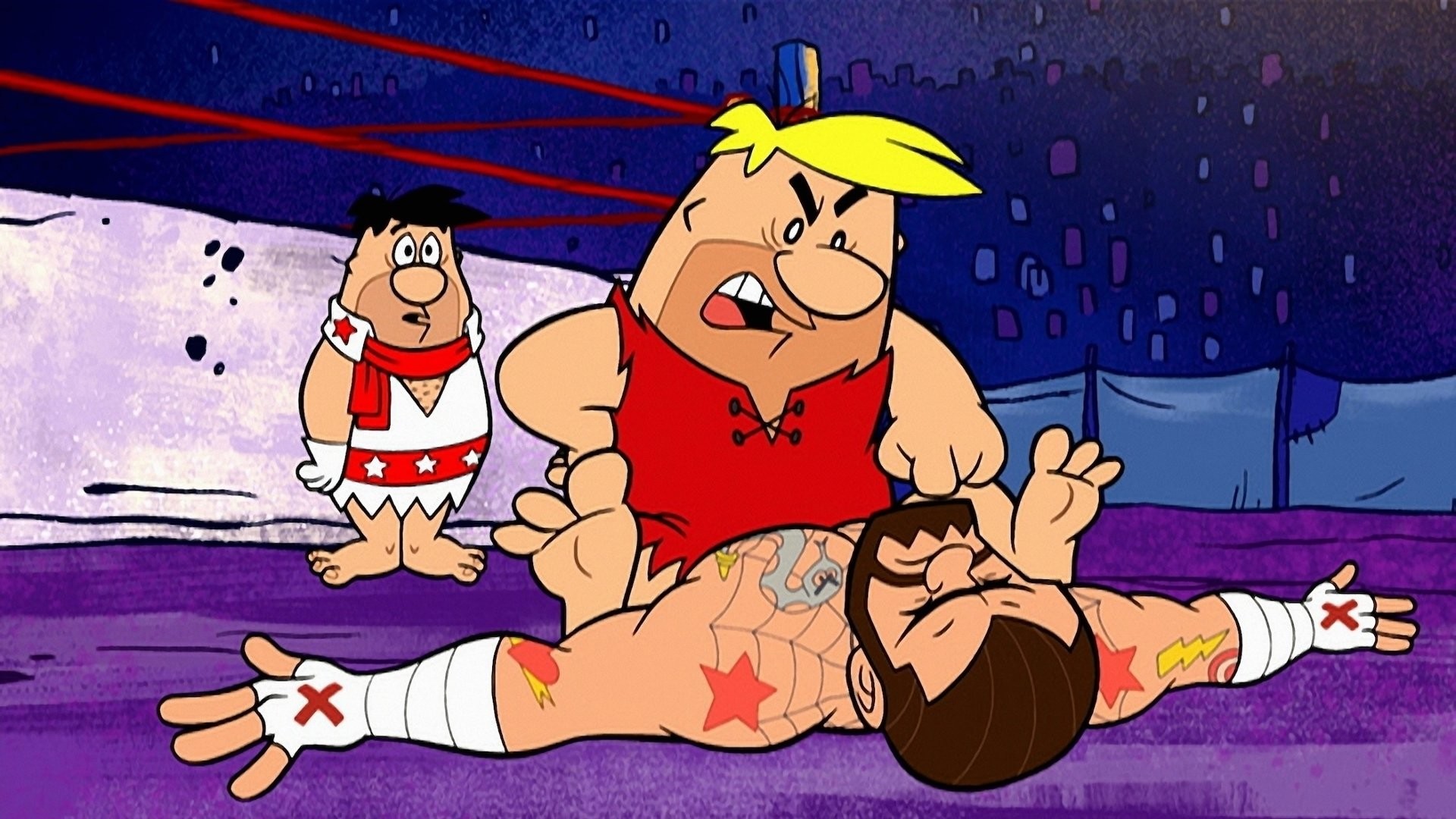 1920x1080 Film - The Flintstones & WWE: Stone Age Smackdown Bakgrund