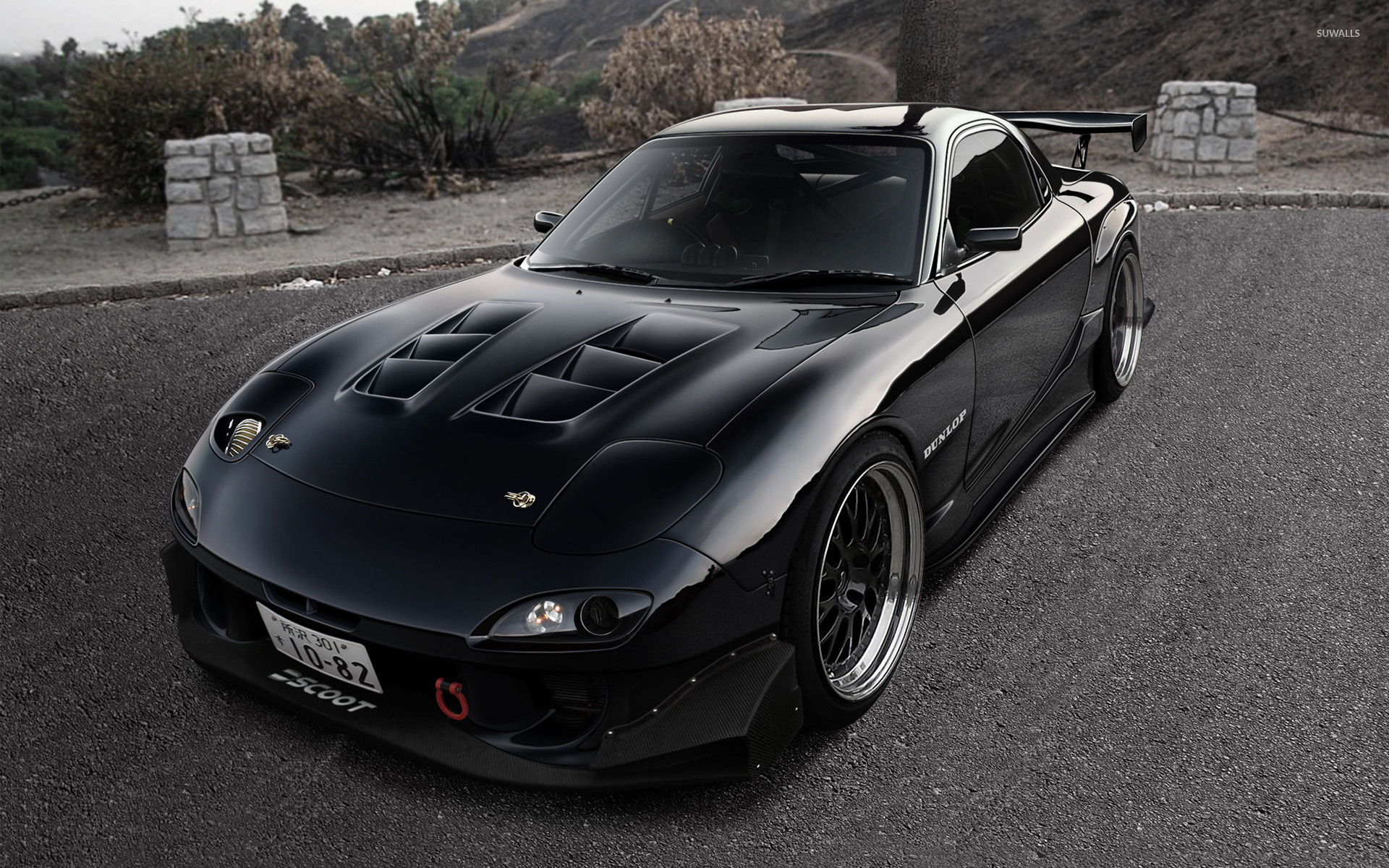 1920x1200 Front side view of a Mazda RX-7 wallpaper