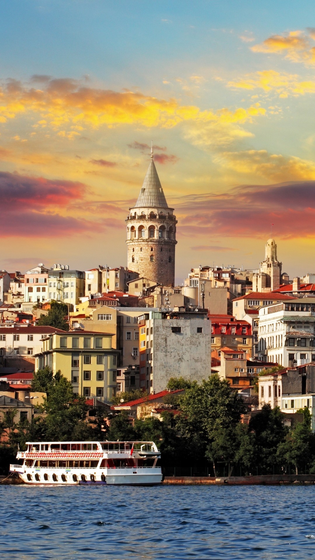 1080x1920 Istanbul Turkey Sea Buildings #iPhone #6 #wallpaper
