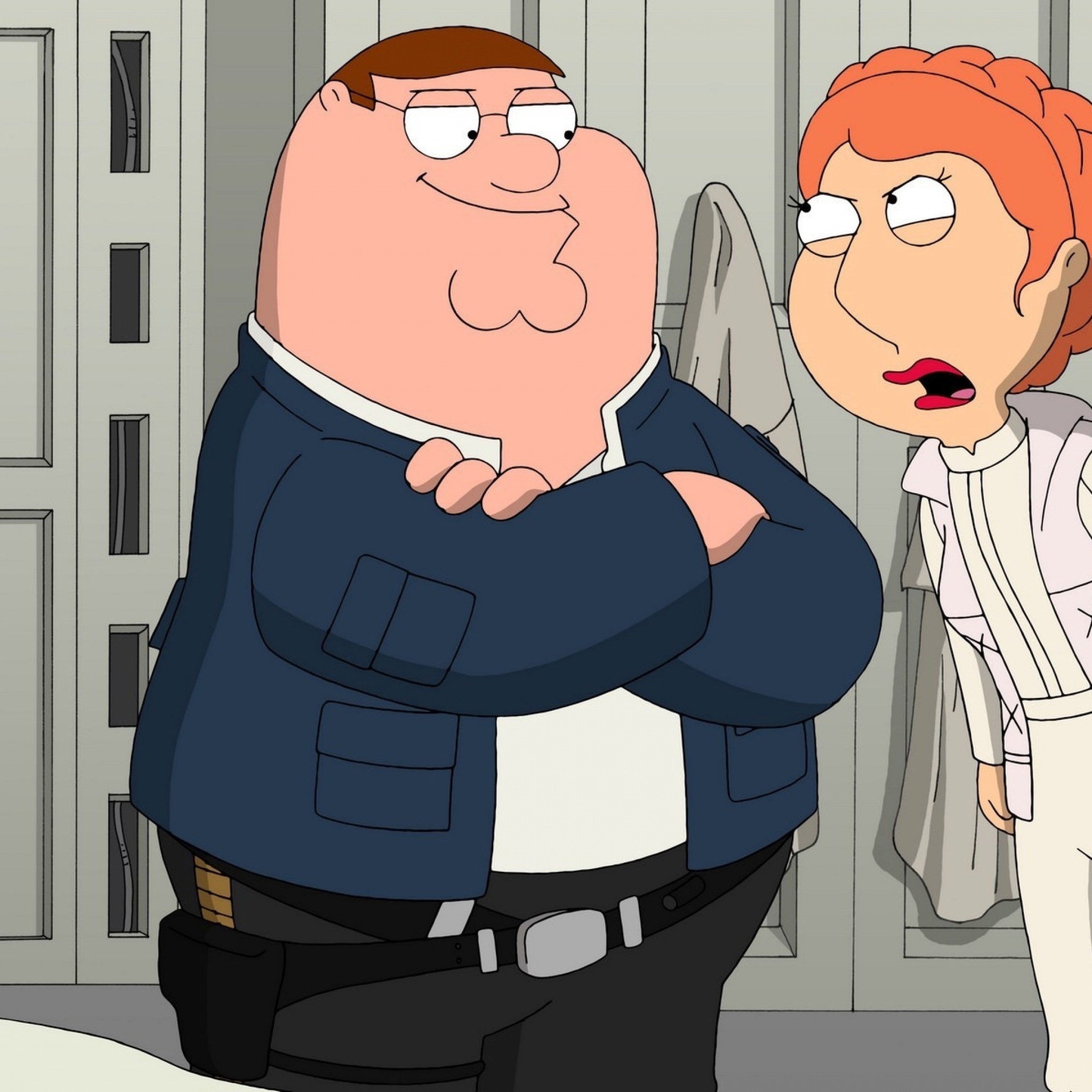 2048x2048 Preview wallpaper family guy, cartoon, heroes 