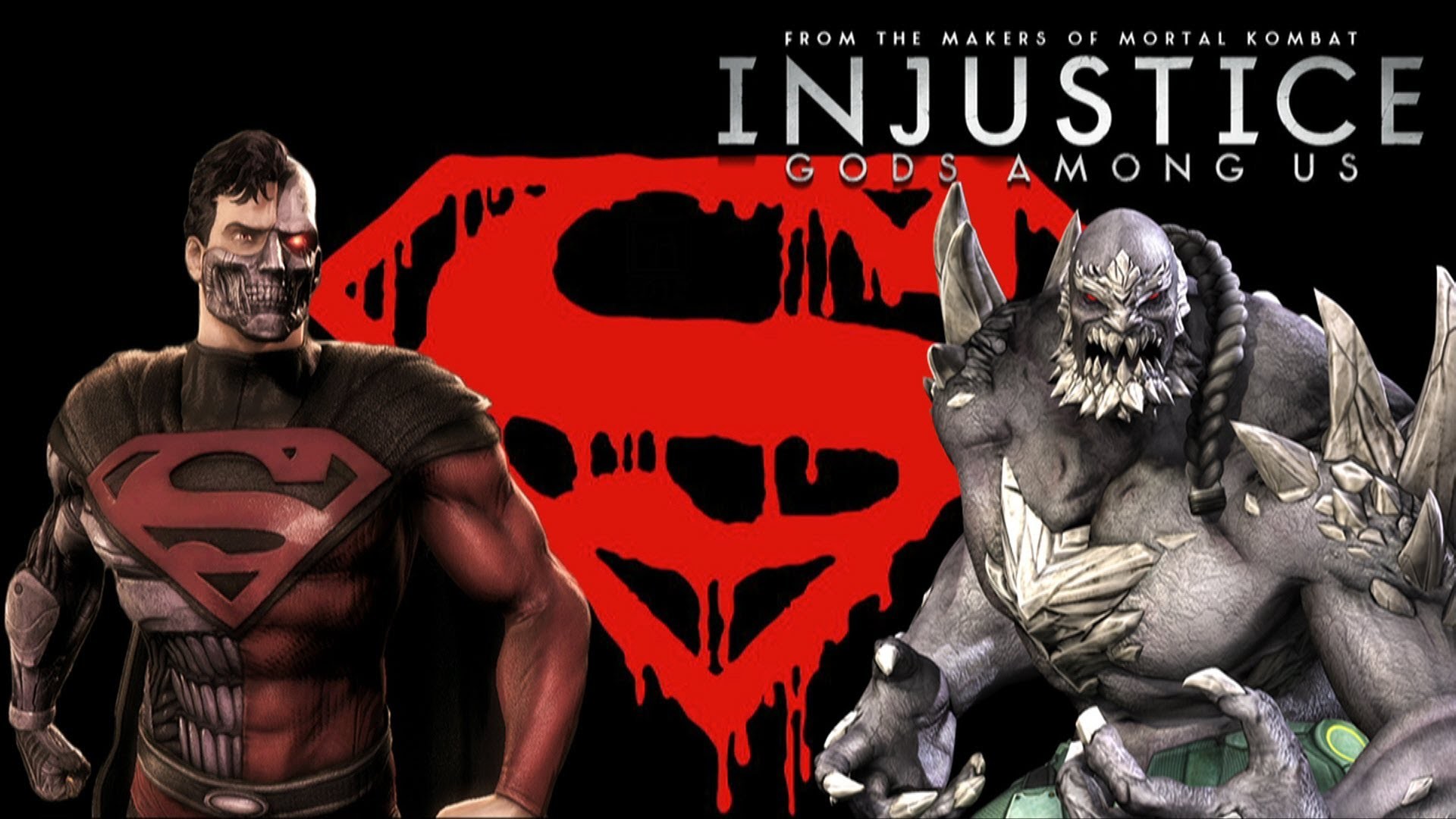 1920x1080 Injustice Gods Among Us - Cyborg Superman Vs Doomsday with Lore & Skins -  YouTube