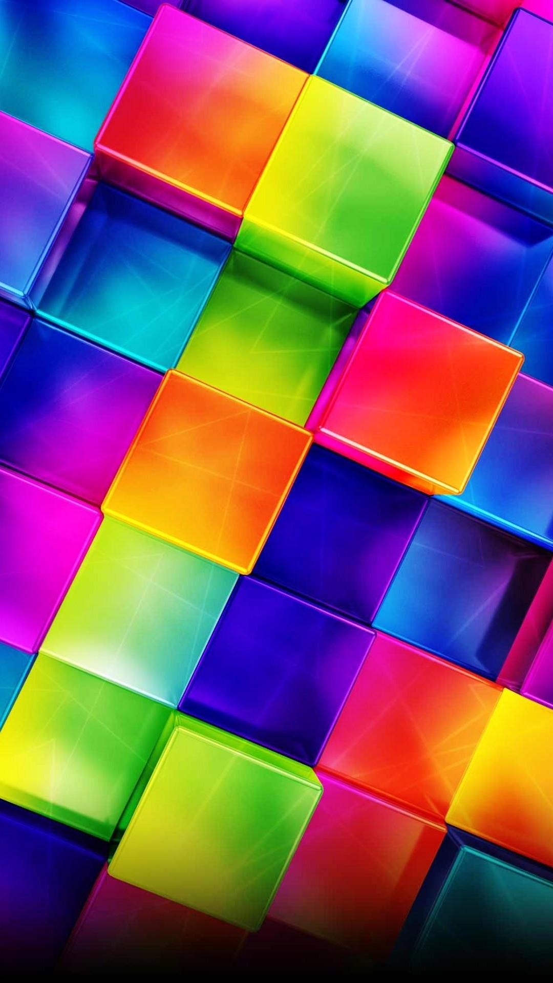 1080x1920 3D Colorful Geometric