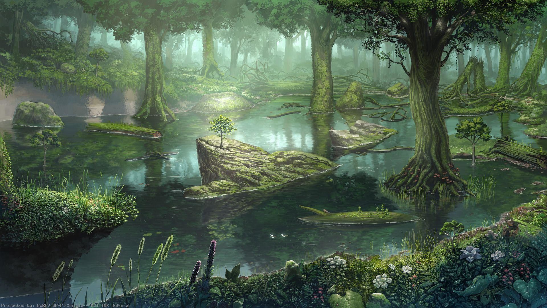 1920x1080 fantasy-swamp-Forest-swamp-wallpaper-wp4004163