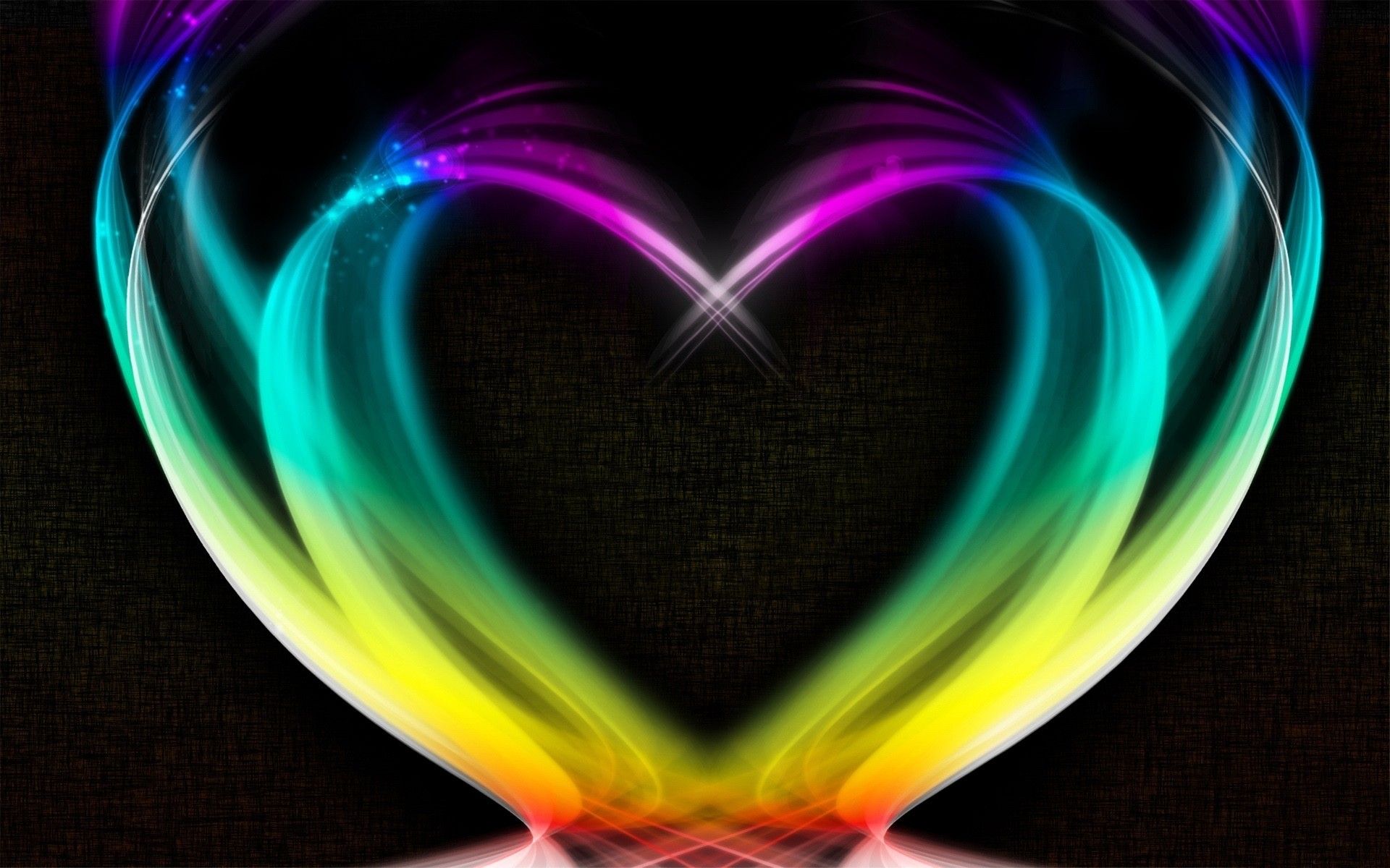 1920x1200 Rainbow Heart. Rainbow Heart Desktop Background