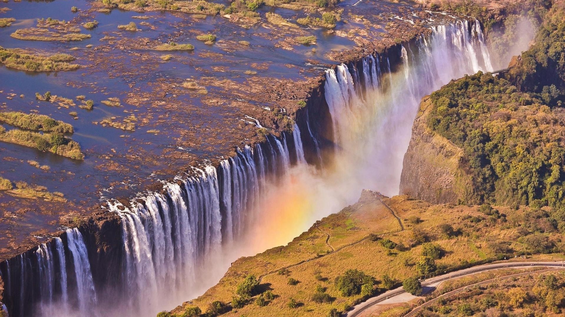 1920x1080 Victoria Falls Zambia Wallpaper