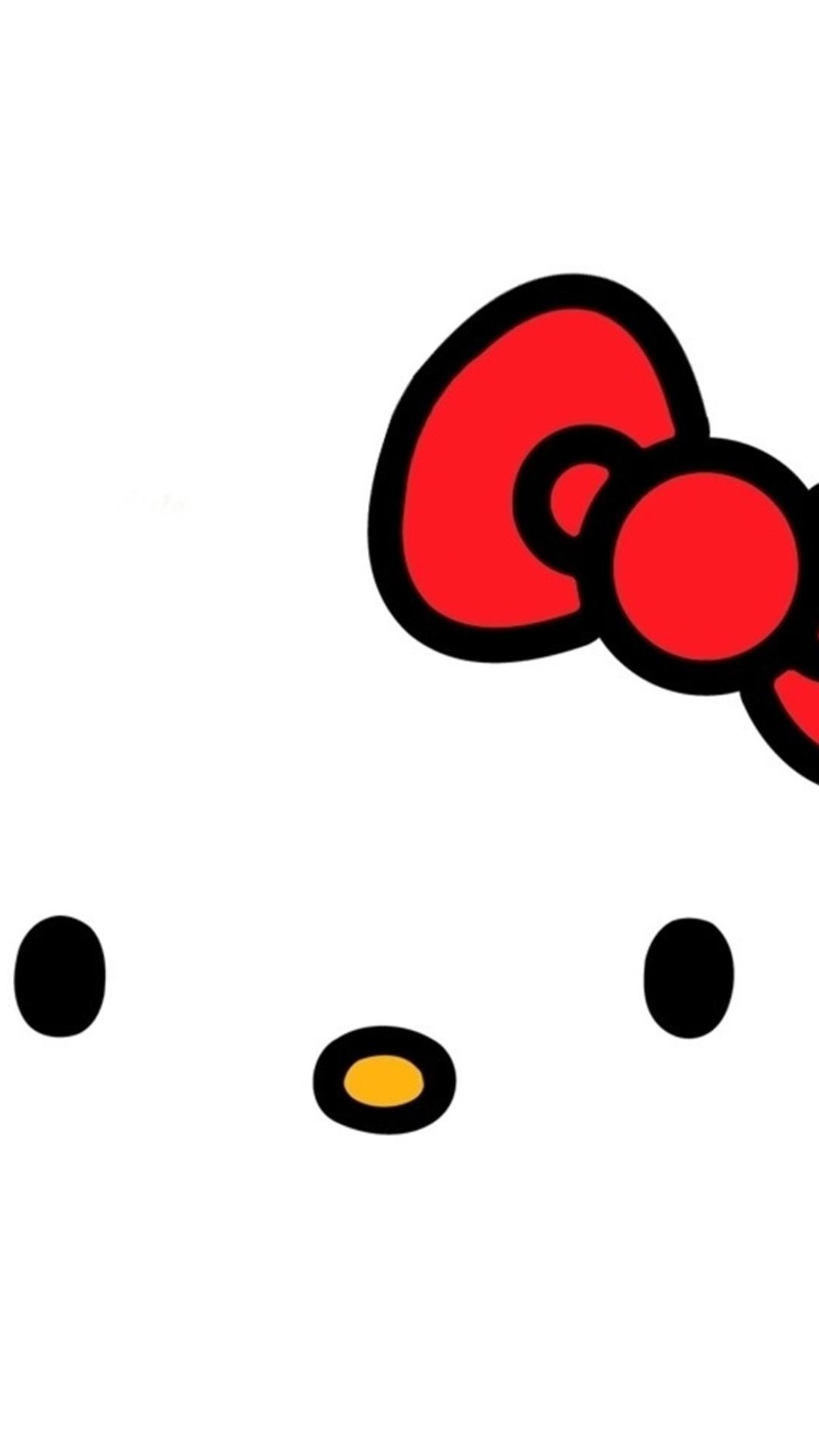 1080x1920 Girlish Hello Kitty White Minimal Japan Cat. Girly Wallpapers For  IphoneWallpapers ...