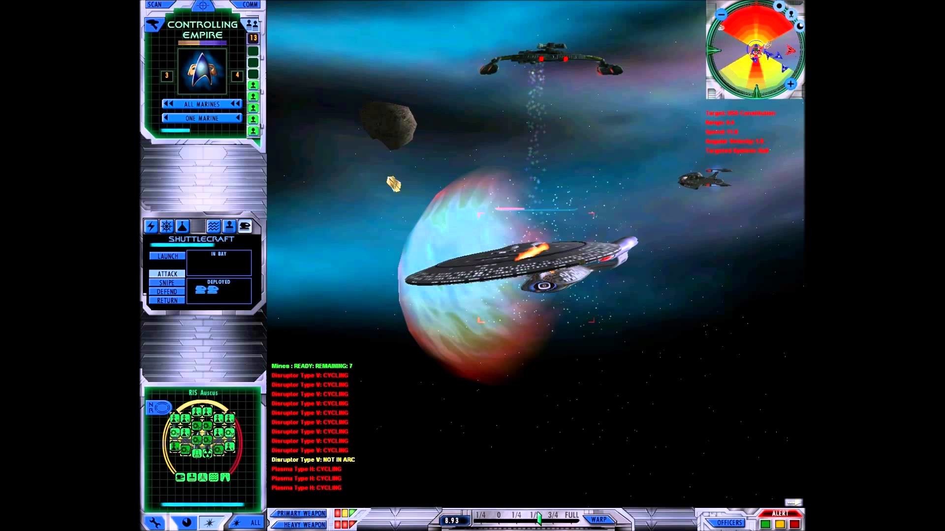 1920x1080 Let's Play Star Trek Starfleet Command 3 - Romulan Mission 16 - Rexpansion  2009 Mod