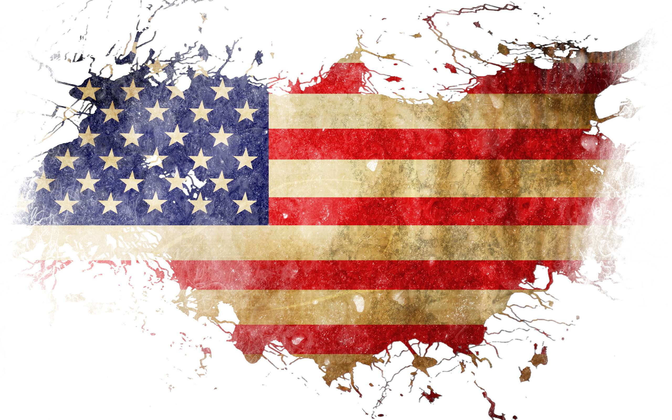 2560x1600 Menschengemacht - Amerikanische Flagge Wallpaper