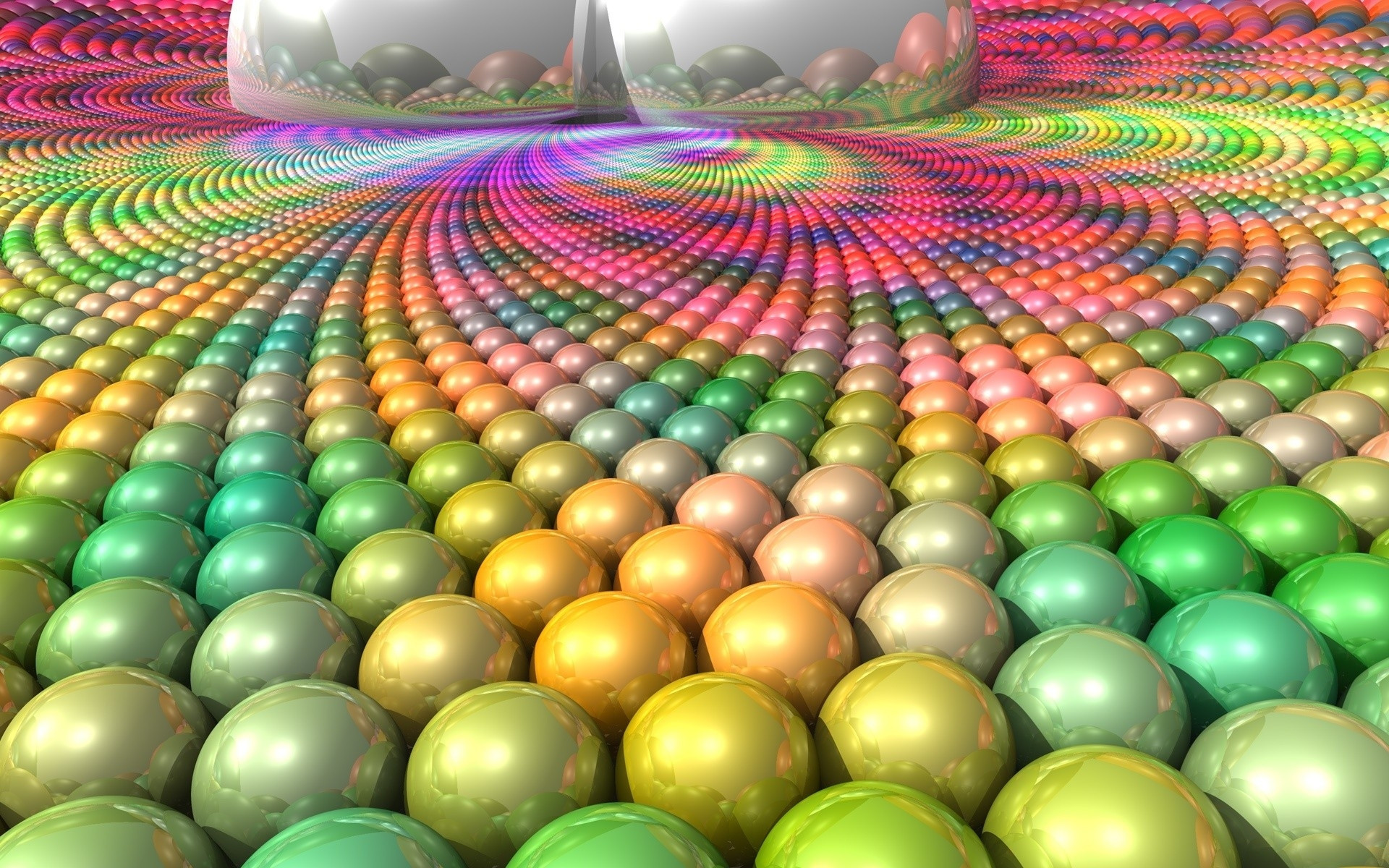 1920x1200 BALL SURFACE MULTI COLORED BRIGHT 3D Colorful Wallpaper.
