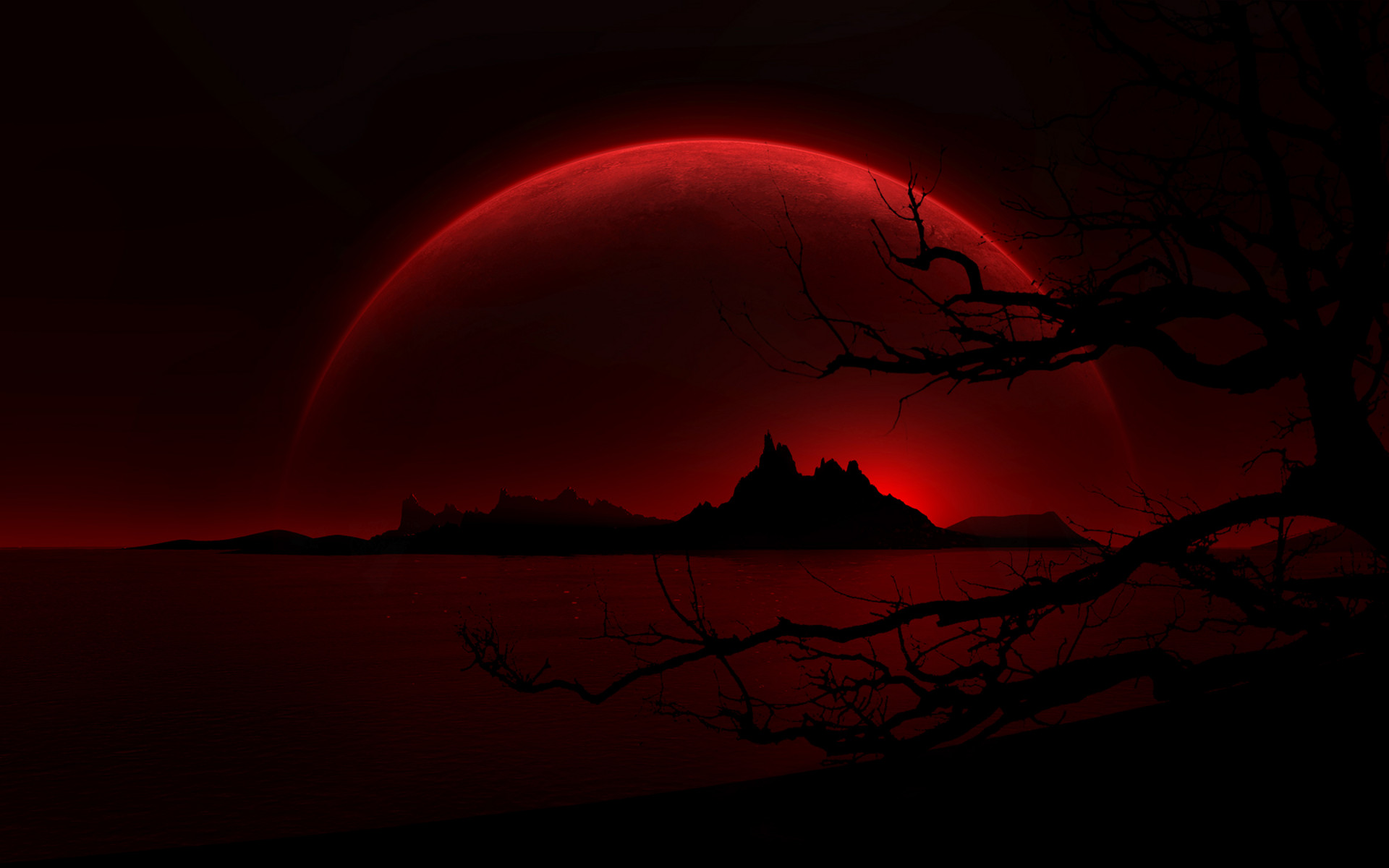 1920x1200 Red-moon-save-one-give-desktop-HD-wallpaper