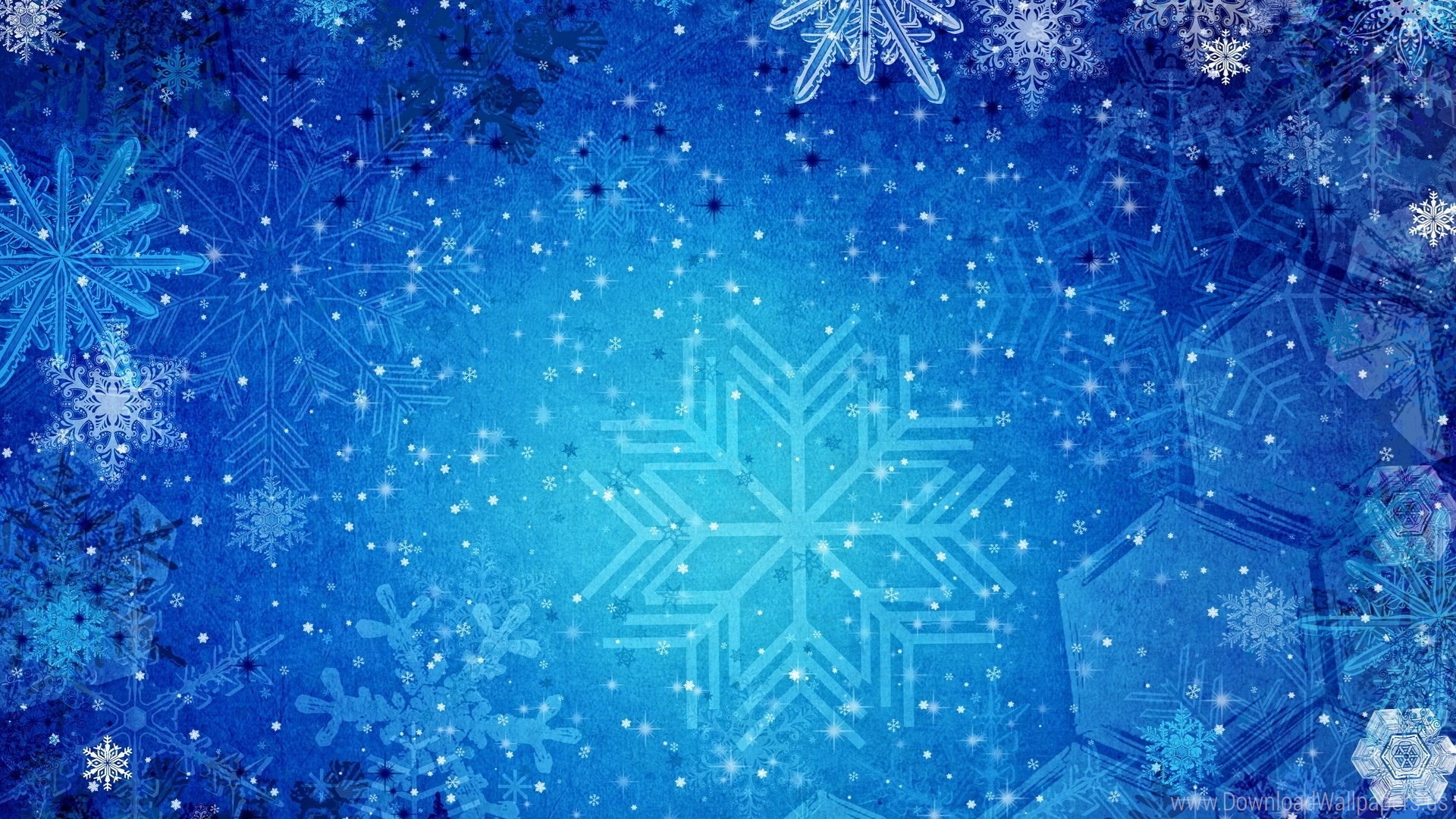 1920x1080 Download Widescreen 16:9  - Blue, Patterns, Snowflakes Wallpaper