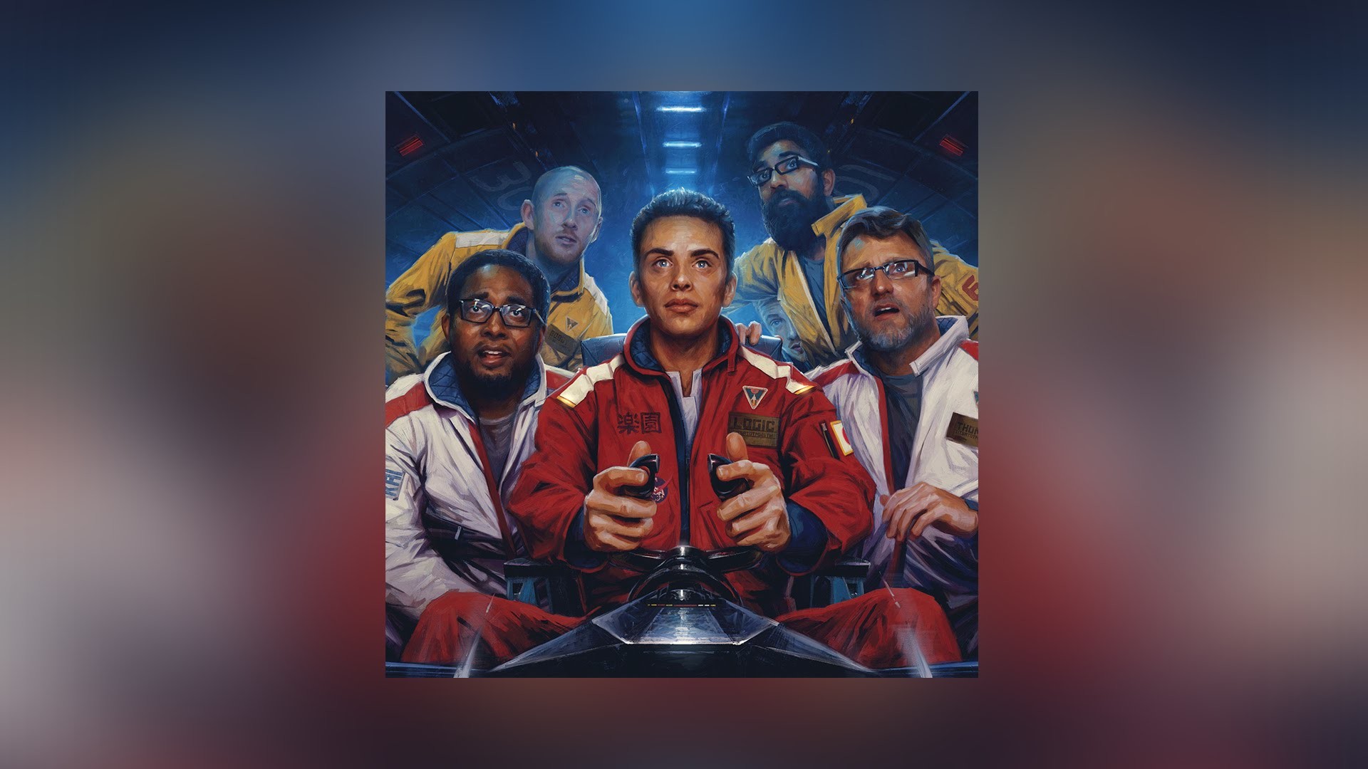 1920x1080 I've made a logic wallpaper featuring his mixtape and album covers .