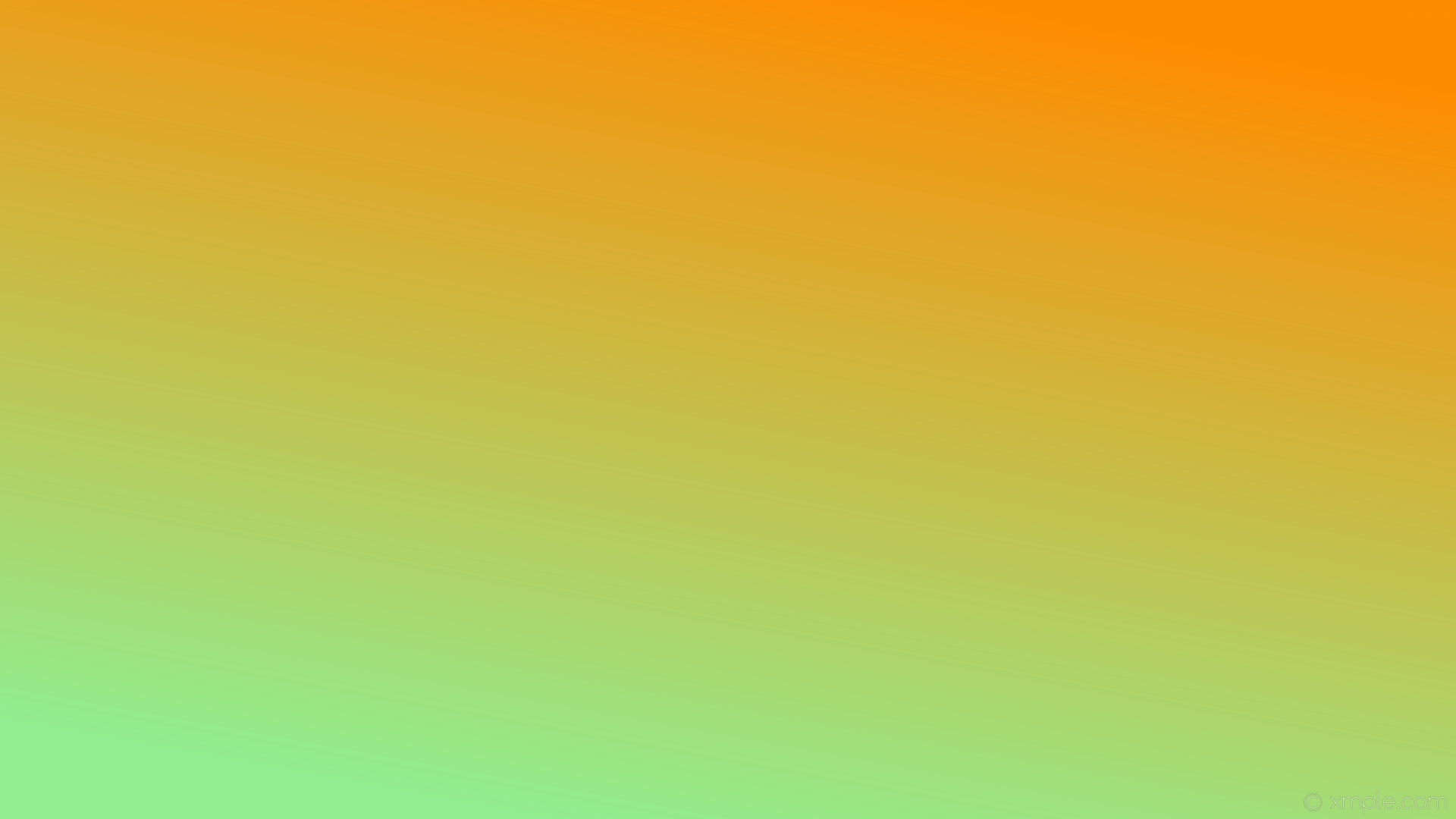 1920x1080 wallpaper green orange linear gradient light green dark orange #90ee90  #ff8c00 240Â°
