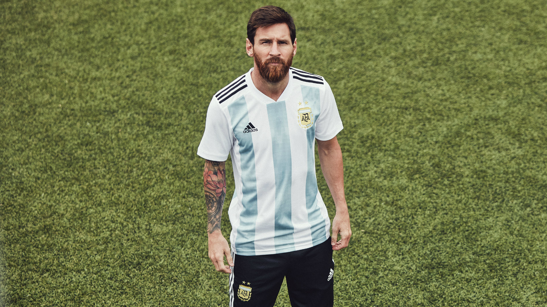 1920x1080 Messi Argentina WC shirt
