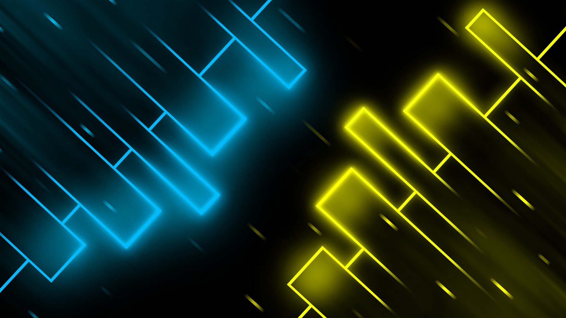 1920x1080 Blue and Yellow Abstract Pattern Images