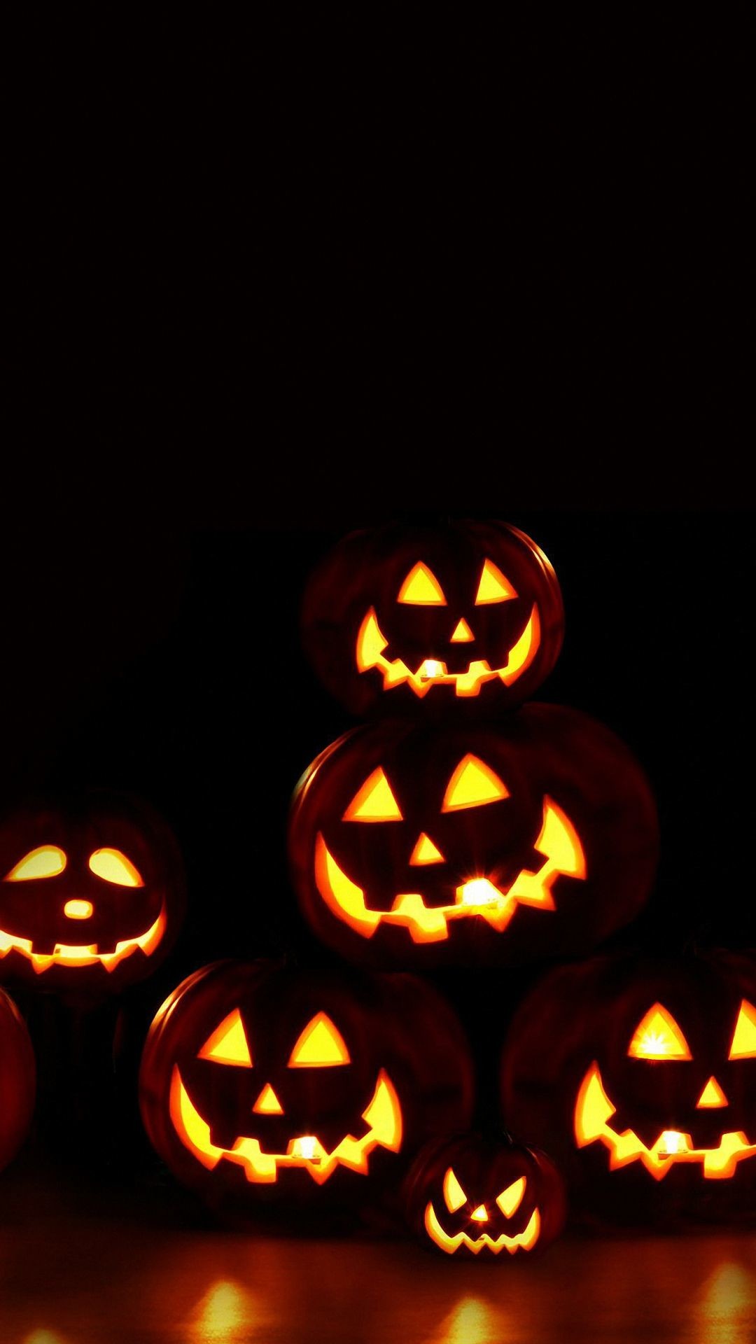 1080x1920 HD halloween pumpkin lights wallpapers, holiday mobile background