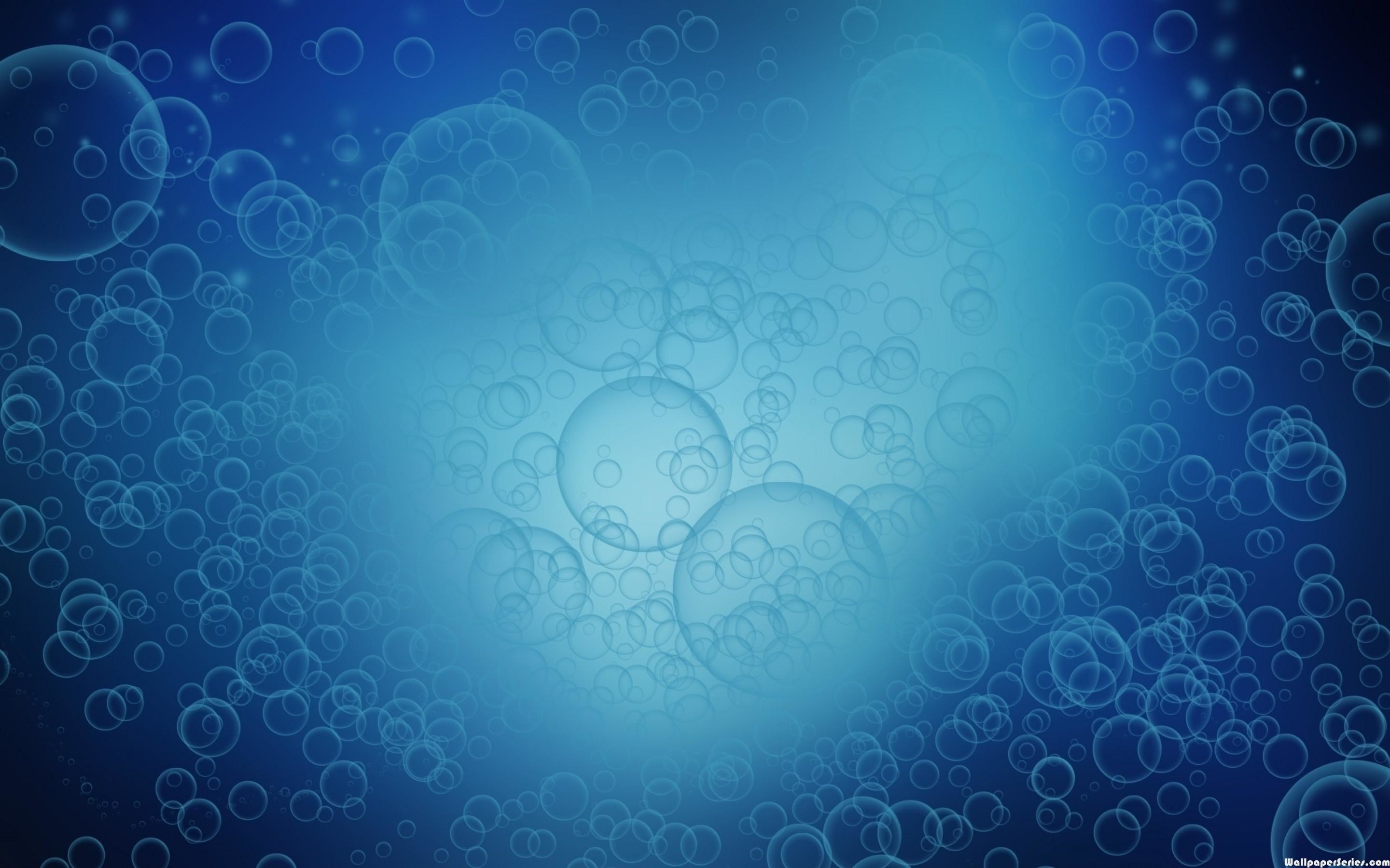 2880x1800 HD Blue Bubble Pattern Wallpaper