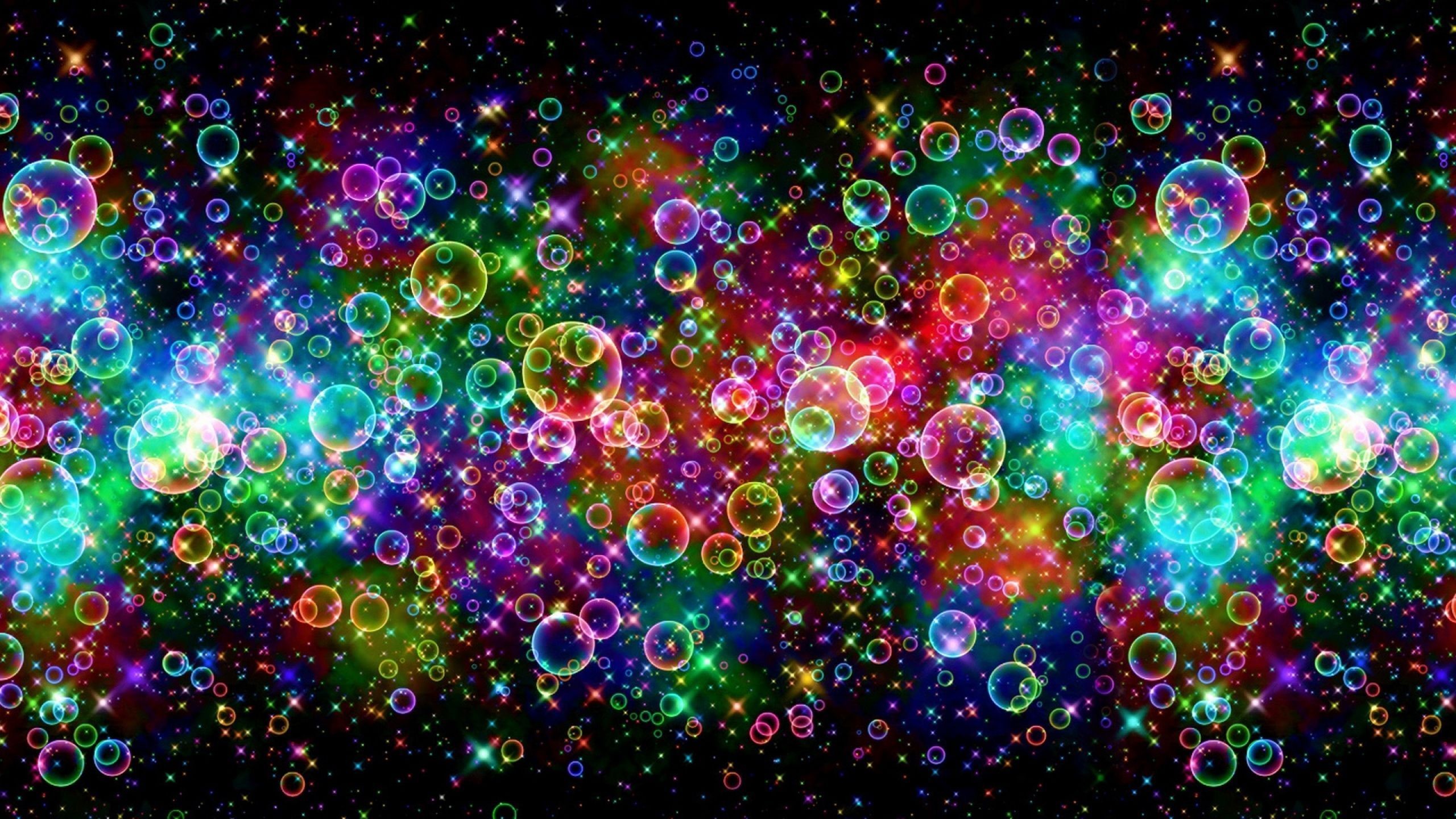 2560x1440 Download Wallpaper  Bubbles, Colorful, Bright Mac iMac 27 .