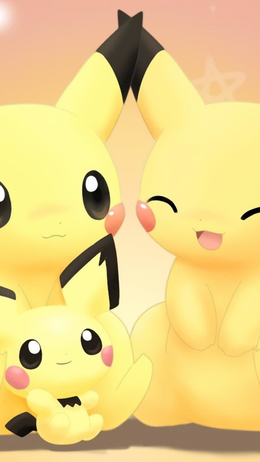 1080x1920 Pokemon cute Pikachu girly love iphone 6 plus  wallpaper.