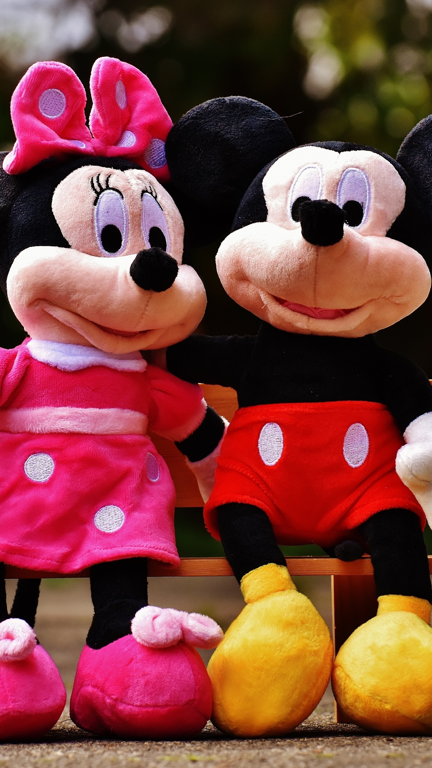 1440x2560 Preview wallpaper mickey mouse, minnie mouse, mouse, toys 