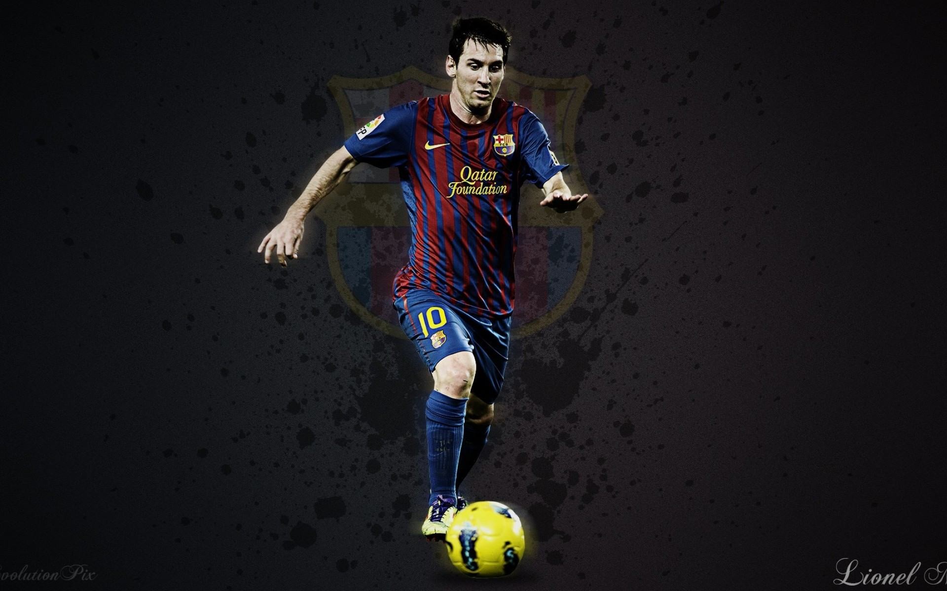 1920x1200 FC Barcelona Lionel Messi 2014 2015 Wallpaper HD Desktop.