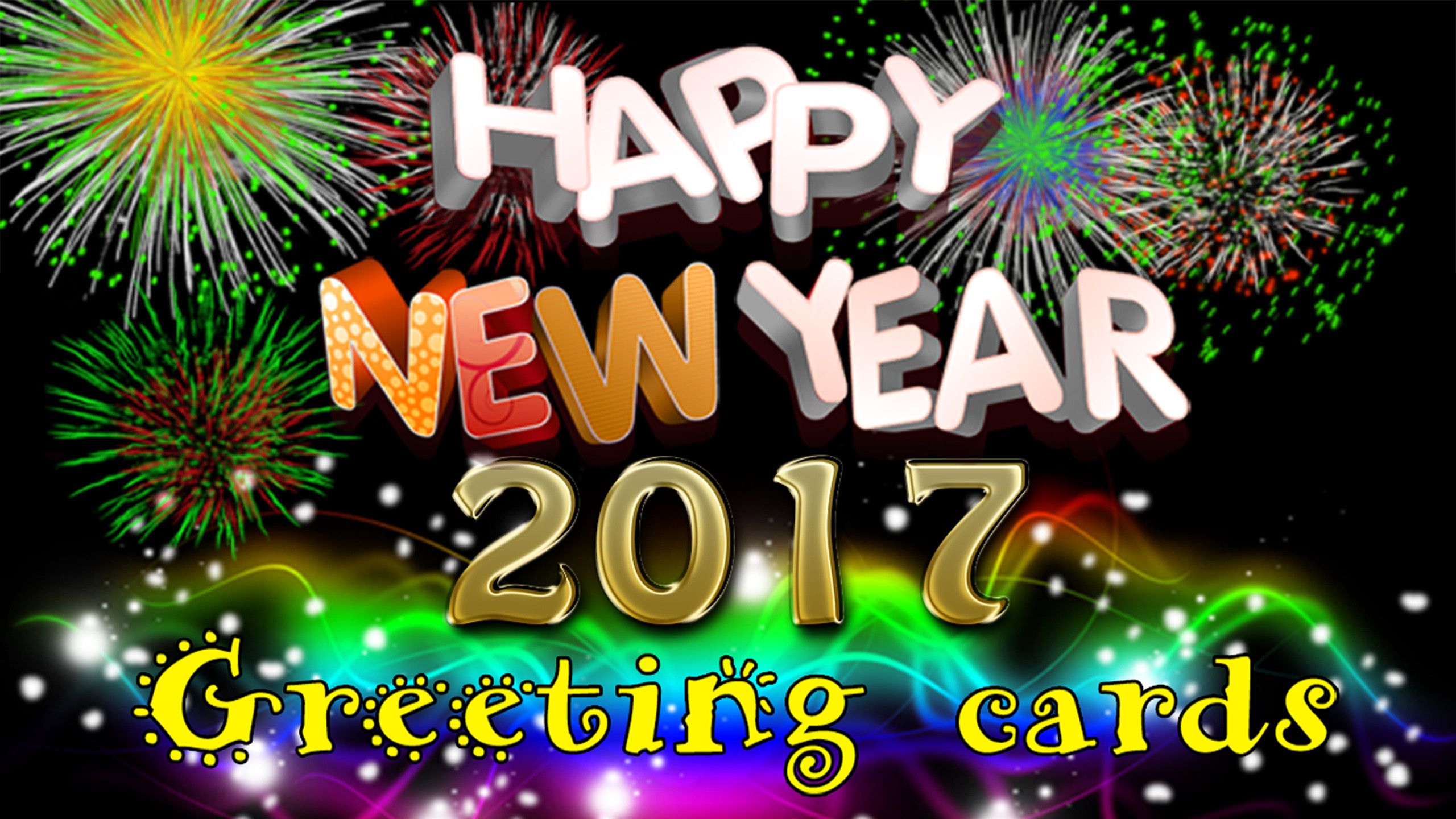 2560x1440 Happy New Year 2017 Greetings Cards Desktop Wallpaper Hd For Mobile Phones  And Laptops  : Wallpapers13.com
