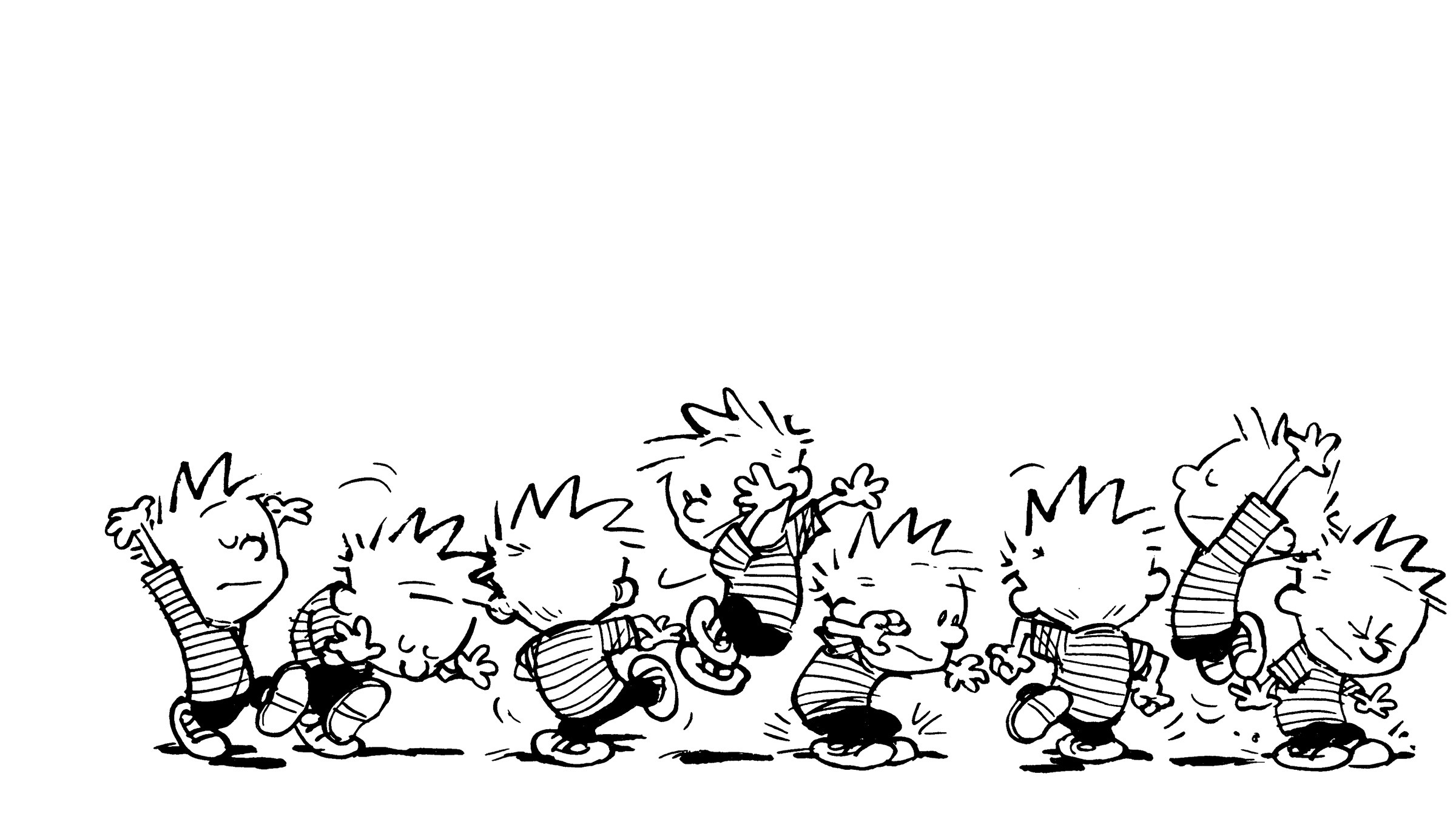 2400x1350 Comics - Calvin & Hobbes Calvin (Calvin & Hobbes) Wallpaper