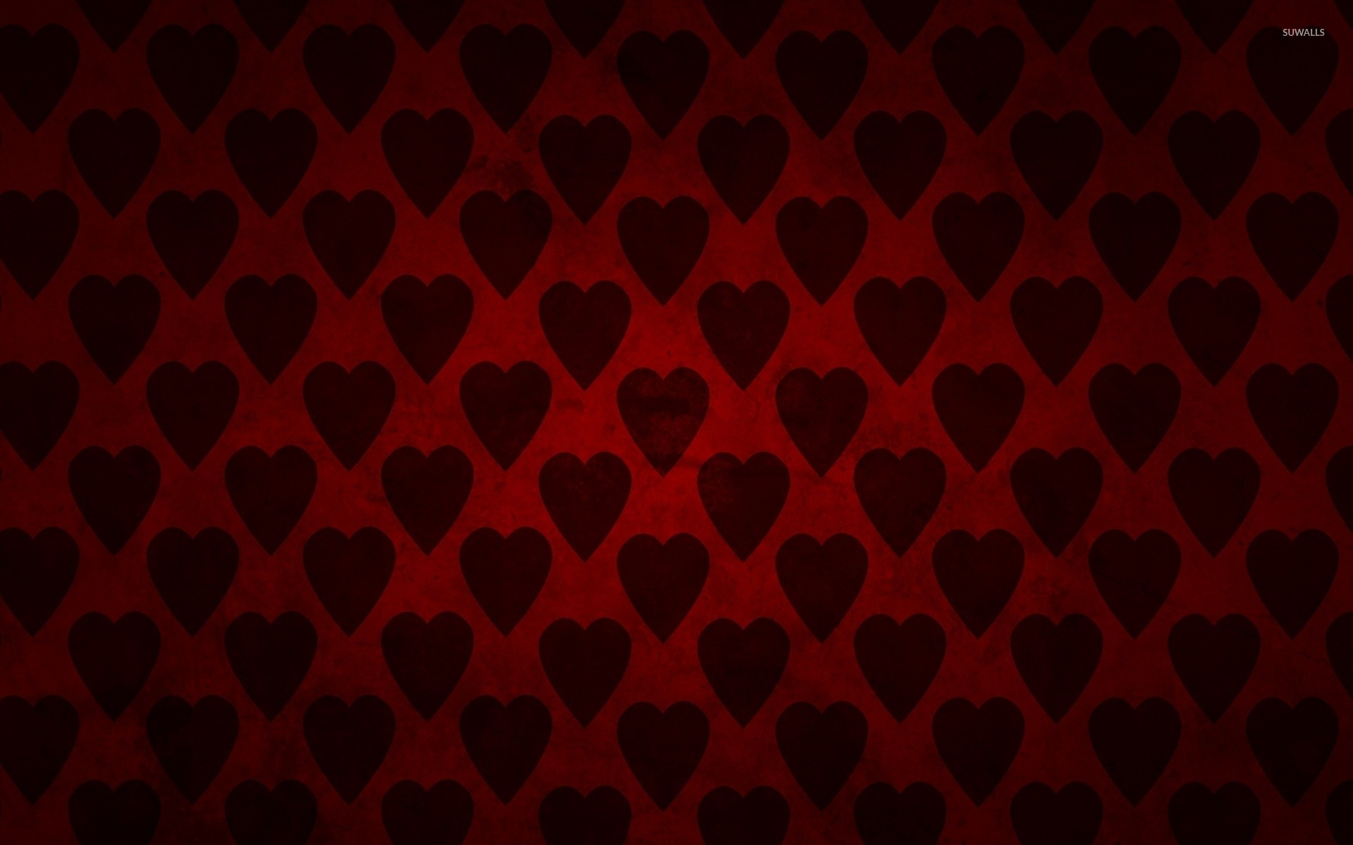 1920x1200 Red hearts wallpaper