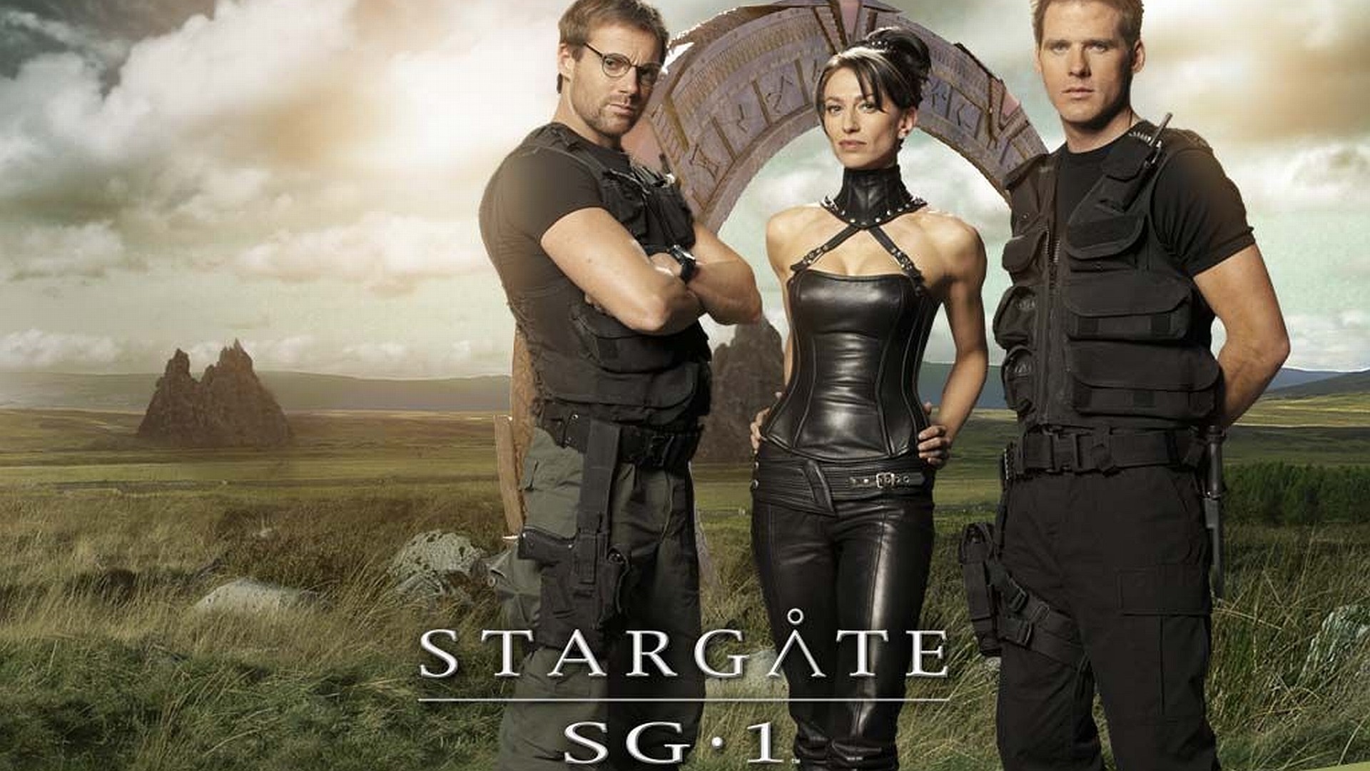 1920x1080 TV Show Stargate SG-1 Stargate Michael Shanks Daniel Jackson Ben Browder  Cameron Mitchell Claudia
