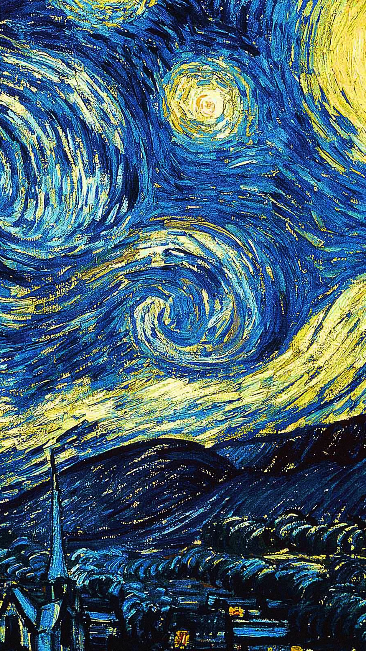 1242x2208 PAPERS.co | iPhone wallpaper | ar55-vicent-van-gogh-starry