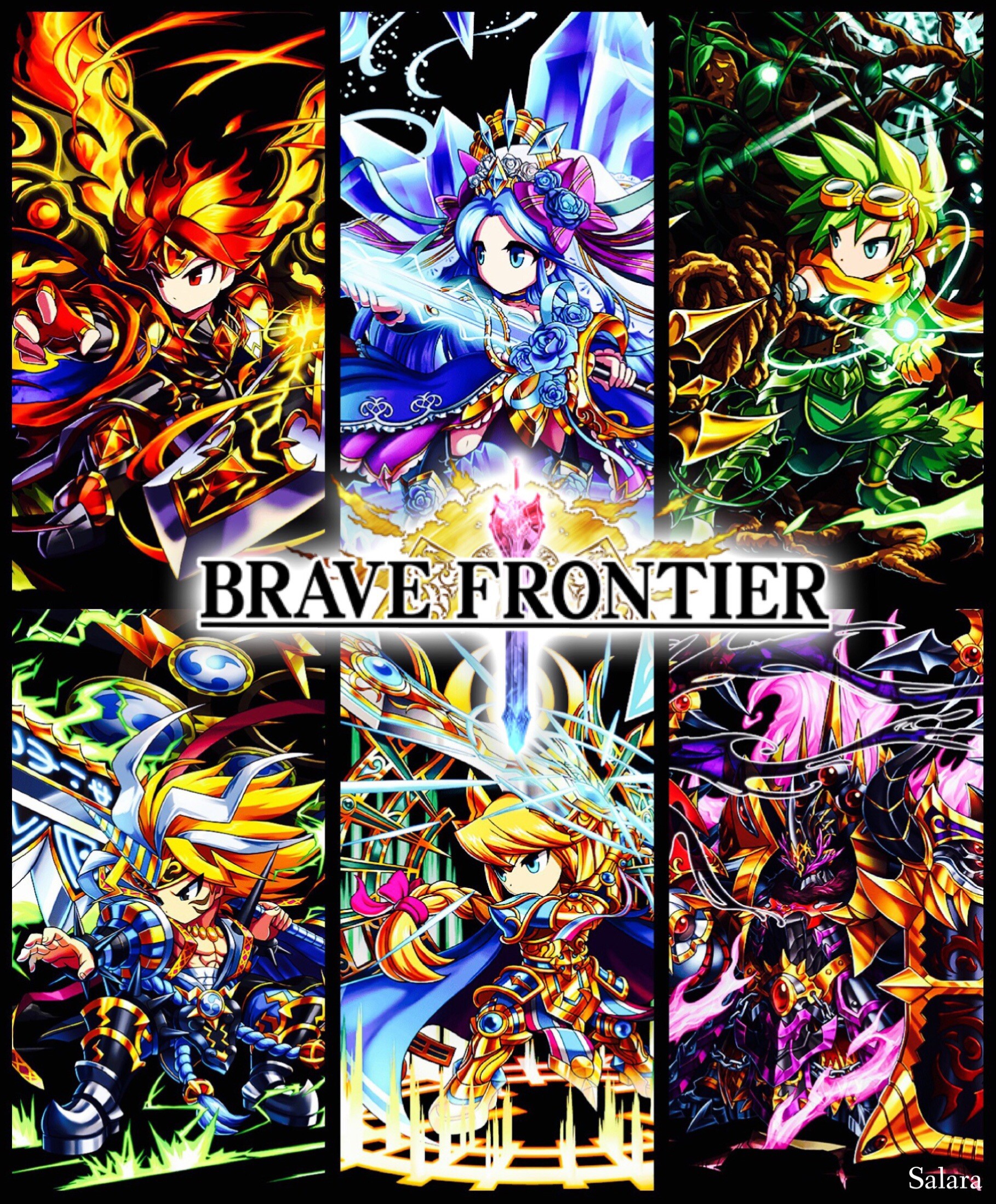 1818x2199 brave frontier the six heroes 7star by salara555 on.