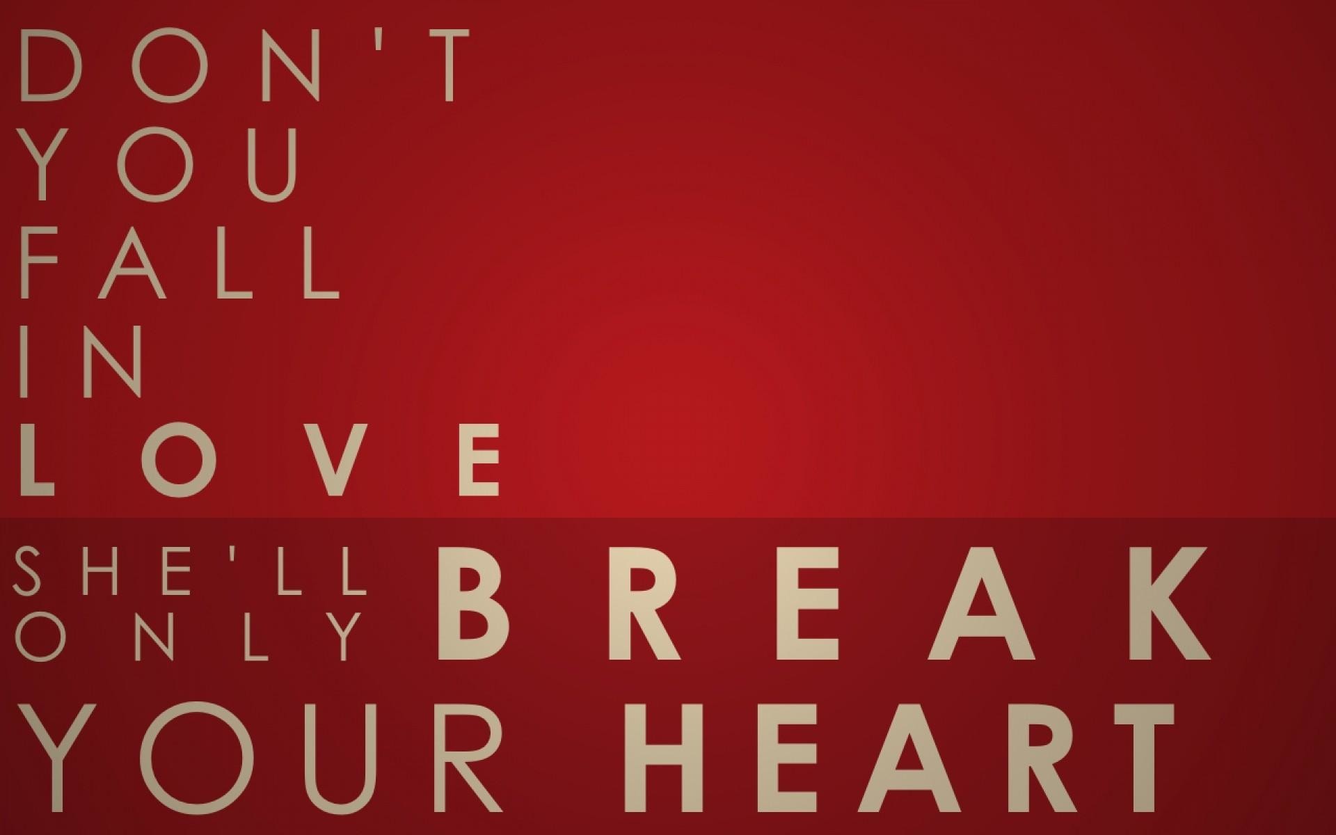1920x1200 Wallpaper Heart Break Love