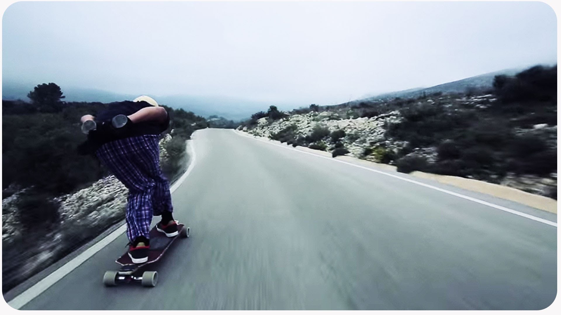 1920x1080 Downhill Longboarding CRAZY Near Miss | Just Around the River Bend - YouTube