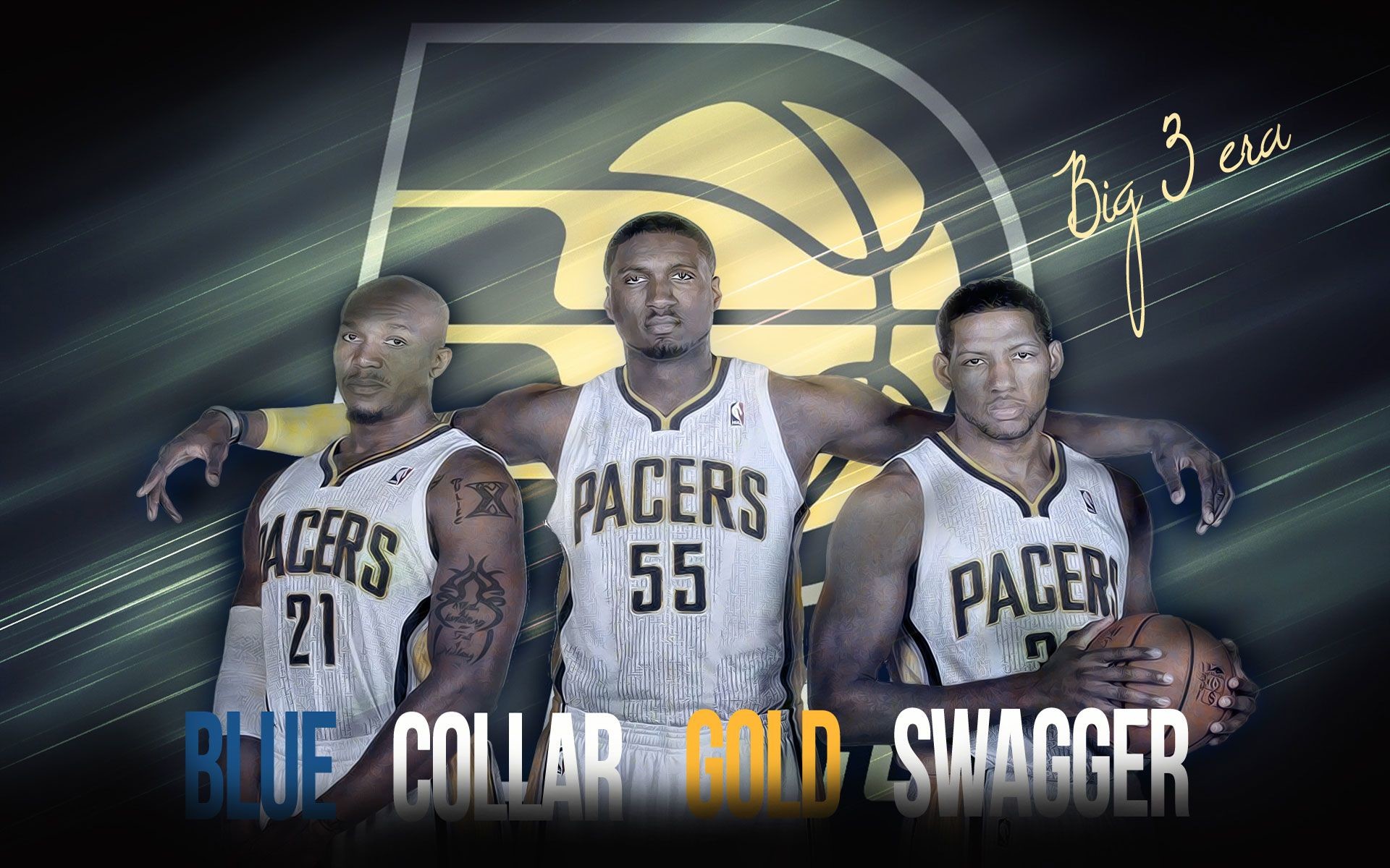 1920x1200 Indiana Pacers | Blue Collar Gold Swagger