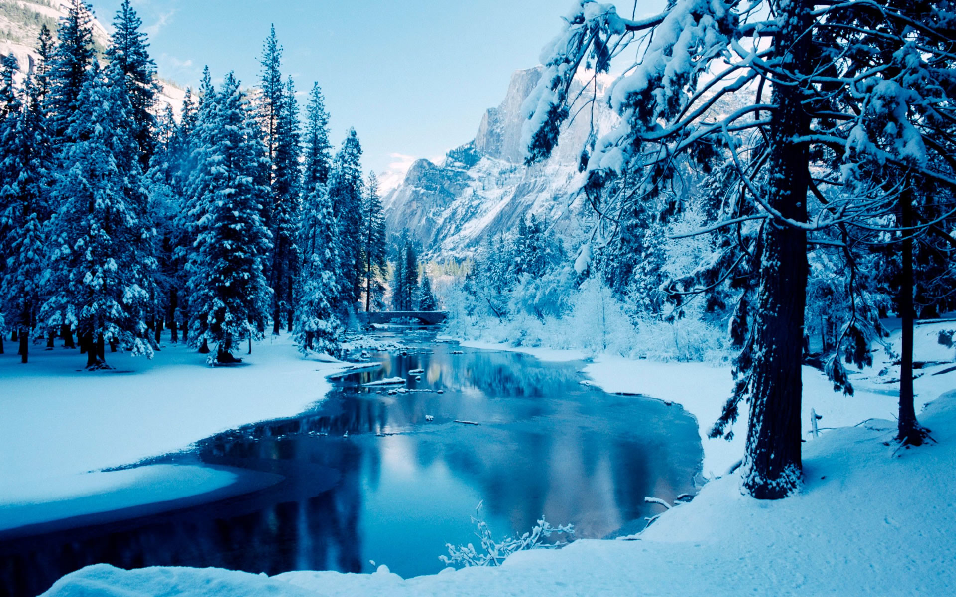 1920x1200 blue winter-the cold winter landscape Desktop Wallpapers View