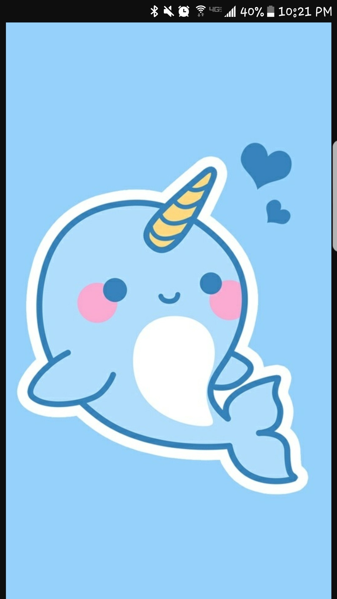 1080x1920 Cute Narwhal Backroundð