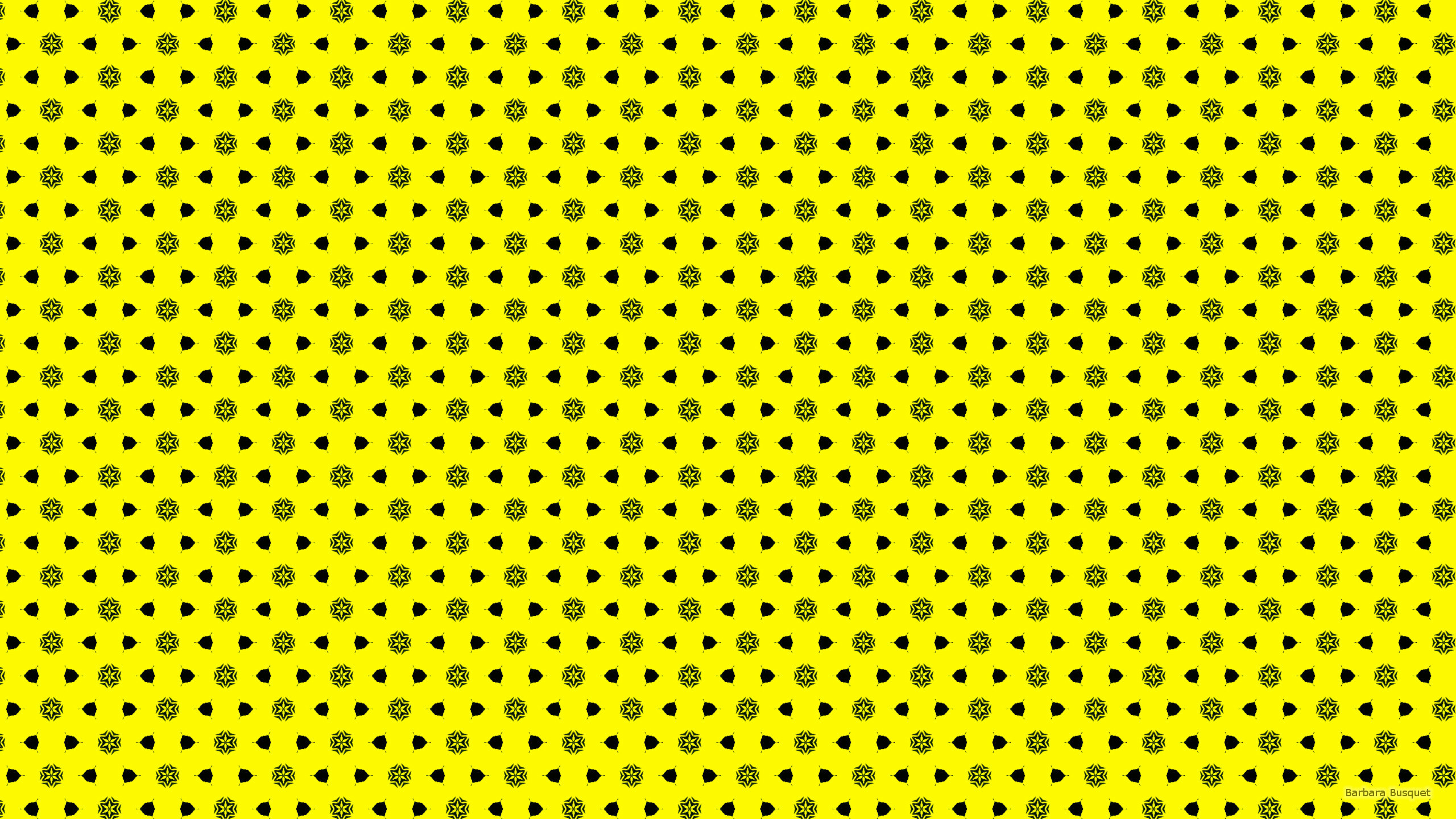 2560x1440 Yellow wallpaper with black shapes