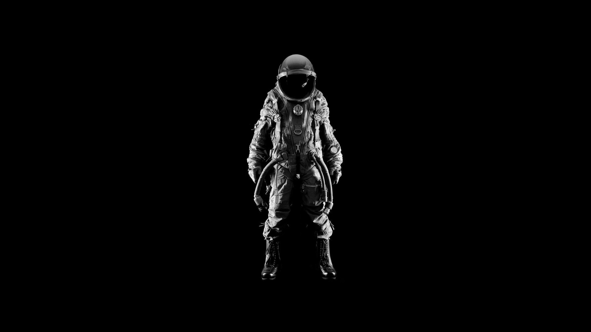 1920x1080 Men suit helmets simple background black astronaut wallpaper