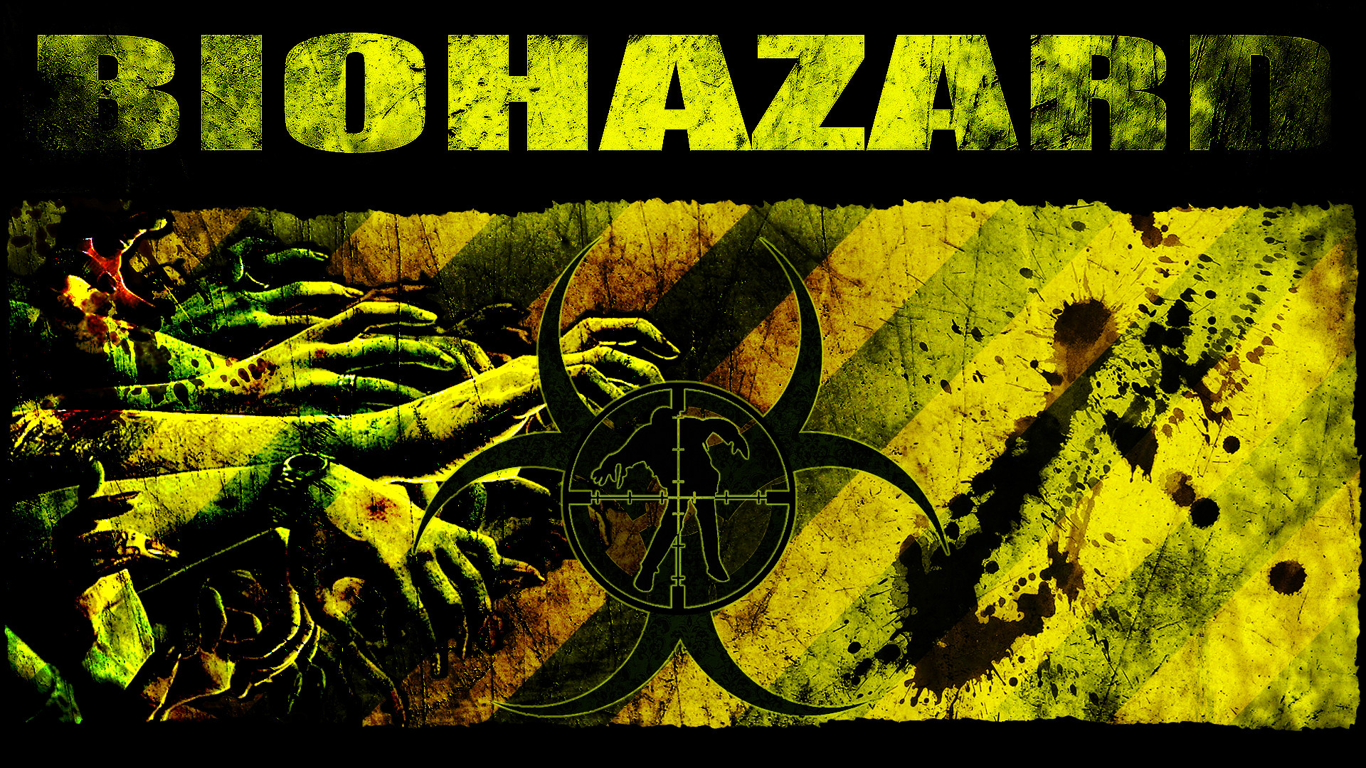 1920x1080 ... Zombie Hunter BIOHAZARD Wallpaper by Cru-the-Dwarf