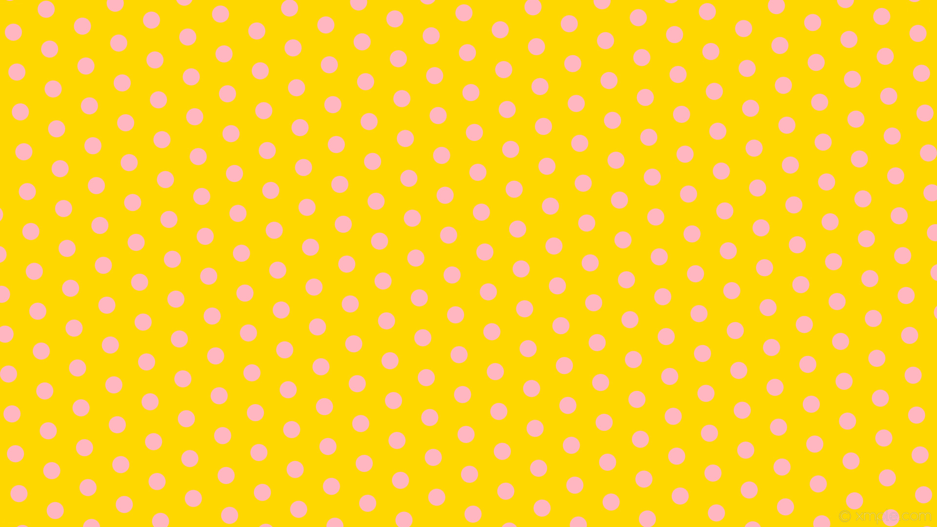 1920x1080 wallpaper polka dots hexagon pink yellow gold light pink #ffd700 #ffb6c1  diagonal 35Â°