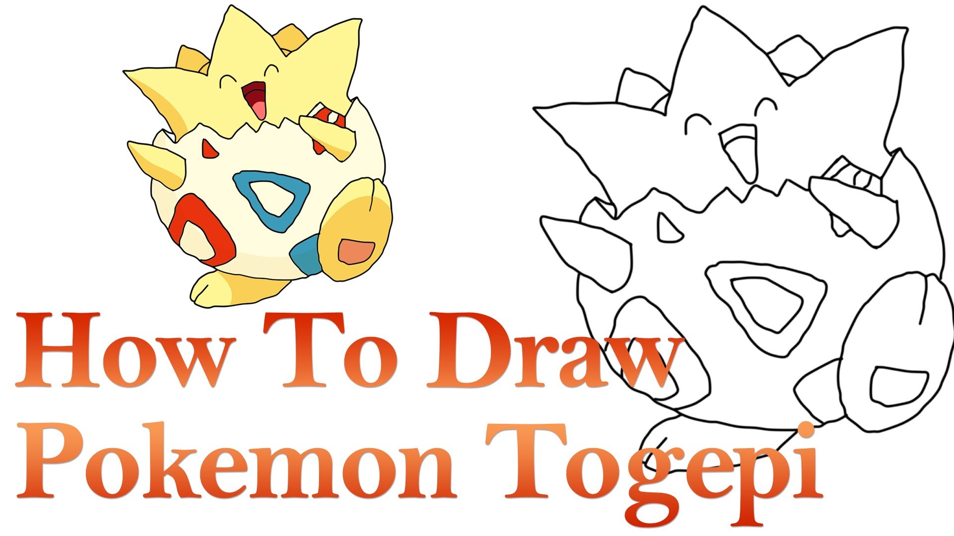 1920x1080 How To Draw Pokemon Togepi | HDE