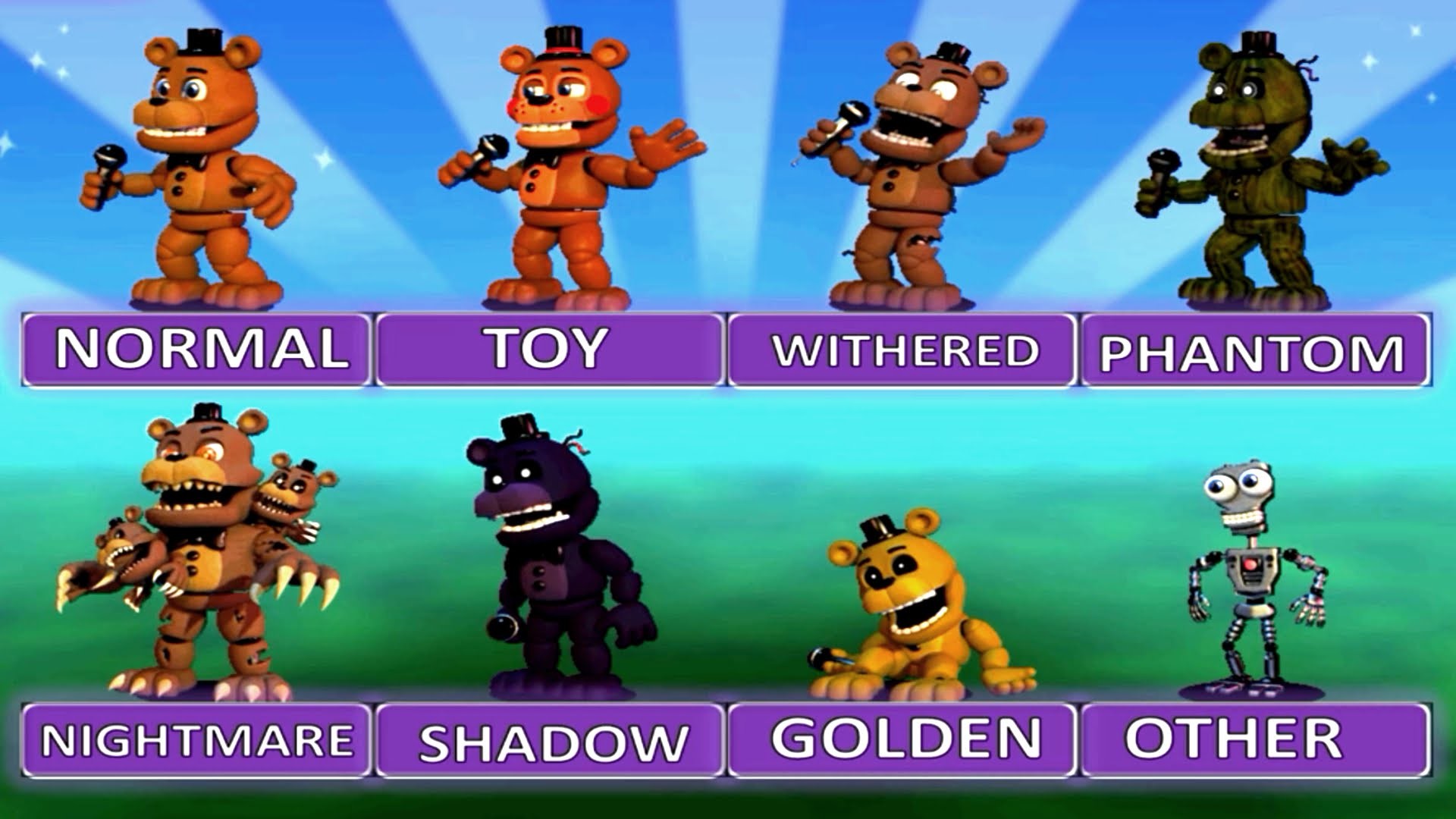 1920x1080 Five Nights at Freddy's World EXTRA MENU "All Characters" | FNAF Fan Games  | IULITM - YouTube