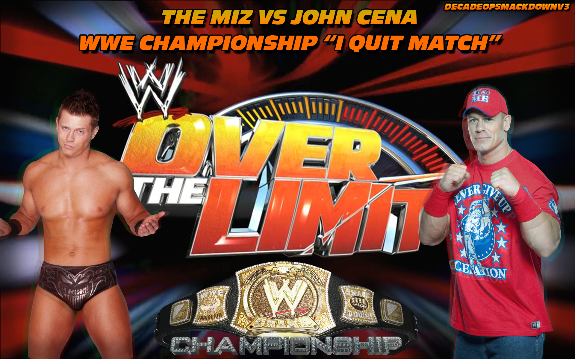 1920x1200 ... DecadeofSmackdownV3 John Cena Vs The Miz by DecadeofSmackdownV3
